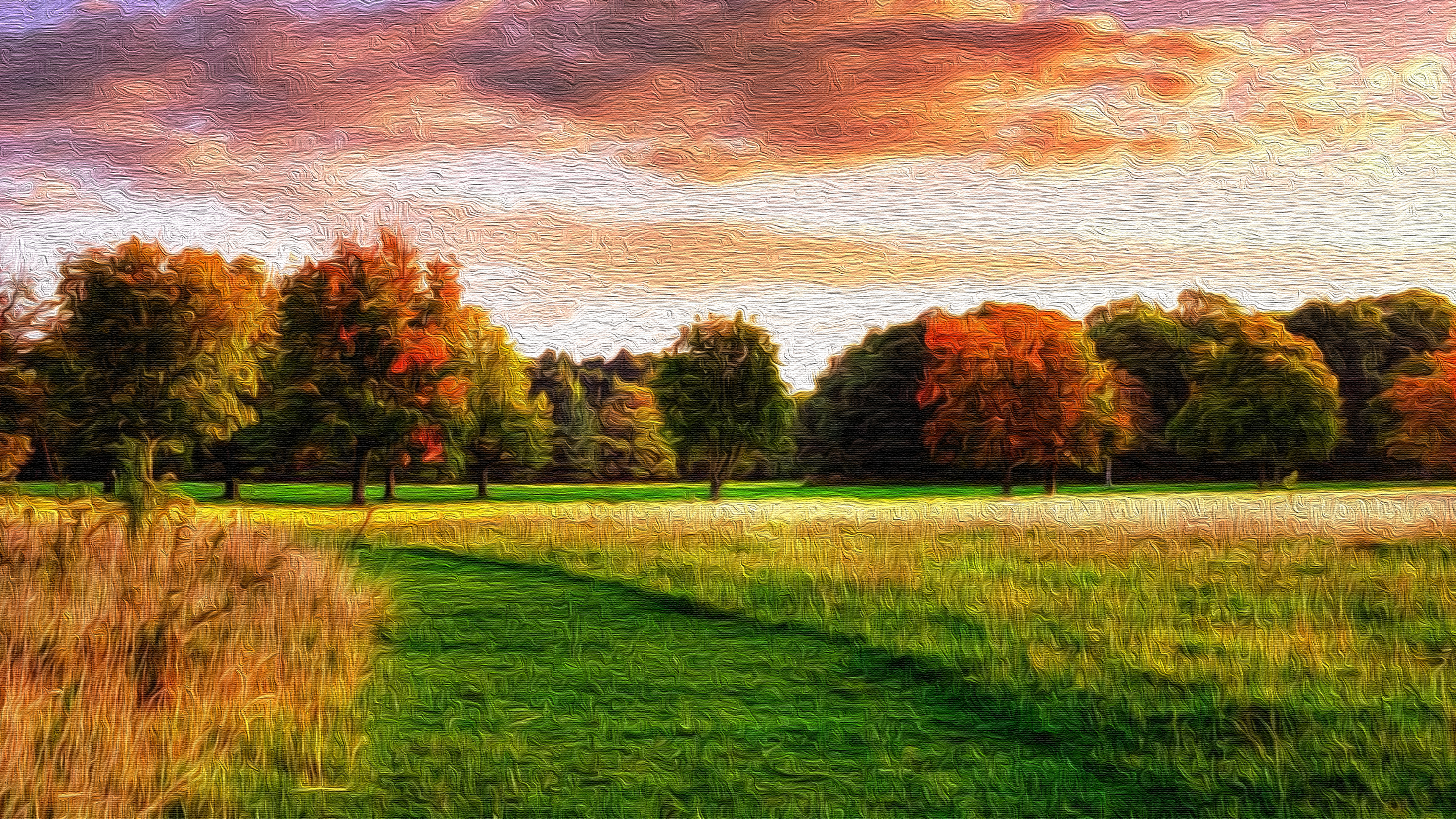 Download mobile wallpaper Landscape, Tree, Artistic for free.