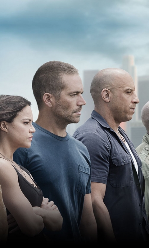 Download mobile wallpaper Fast & Furious, Vin Diesel, Paul Walker, Movie, Brian O'conner, Dominic Toretto, Michelle Rodriguez, Letty Ortiz, Furious 7 for free.