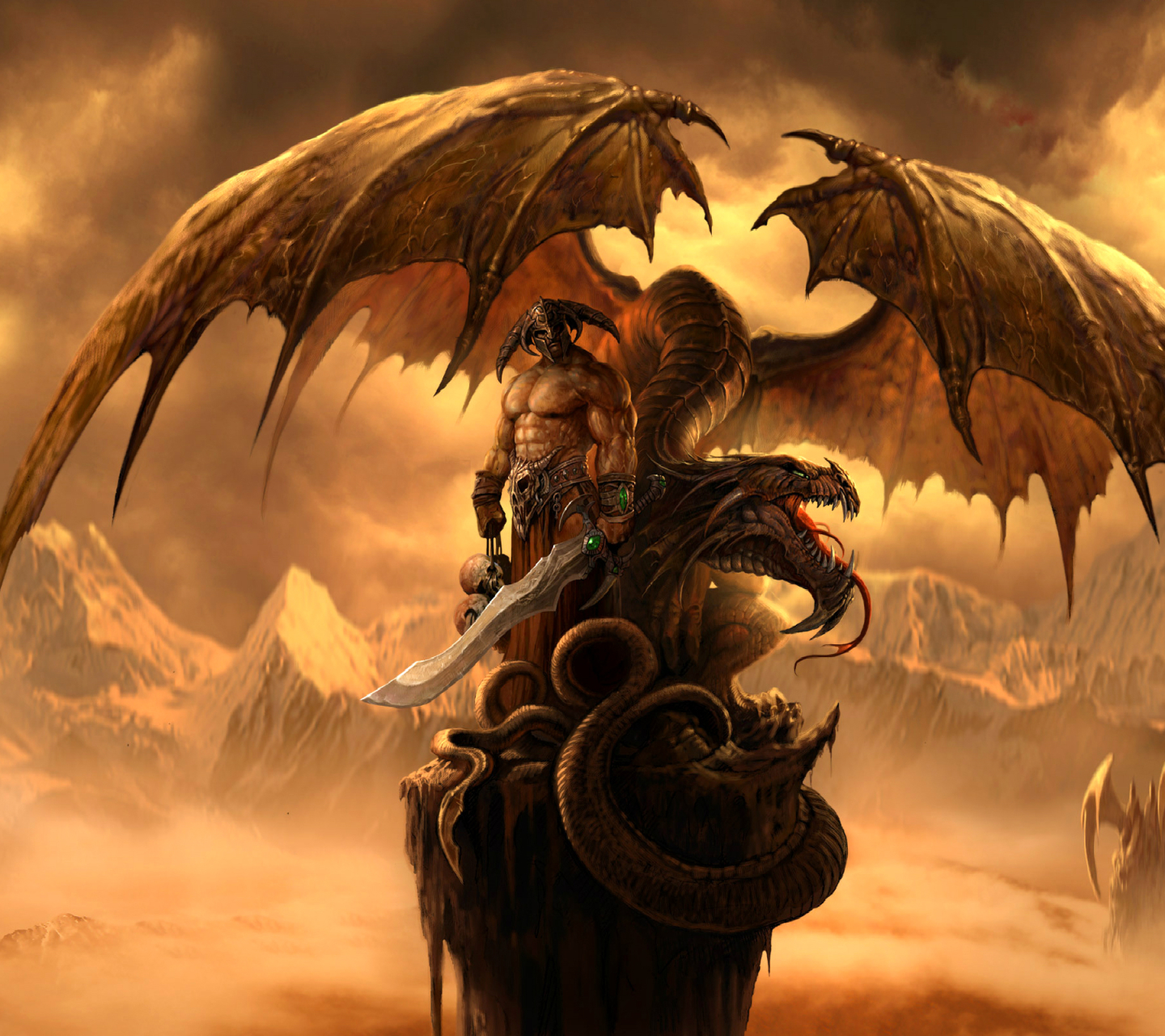 Laden Sie das Fantasie, Drachen, Krieger, Schwert-Bild kostenlos auf Ihren PC-Desktop herunter