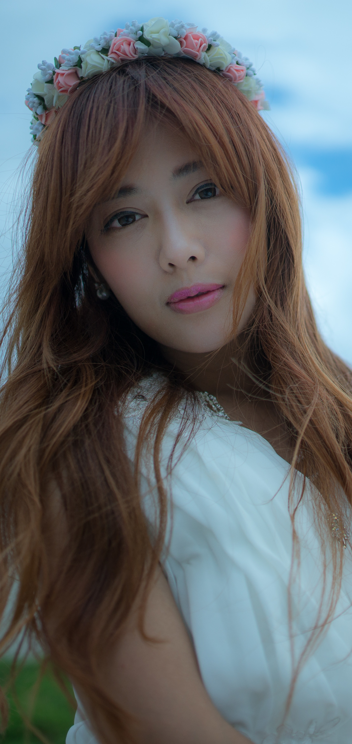 Handy-Wallpaper Haar, Modell, Frauen, Asiatisch, Asiatinnen, Taiwanese, Xiao Xi kostenlos herunterladen.