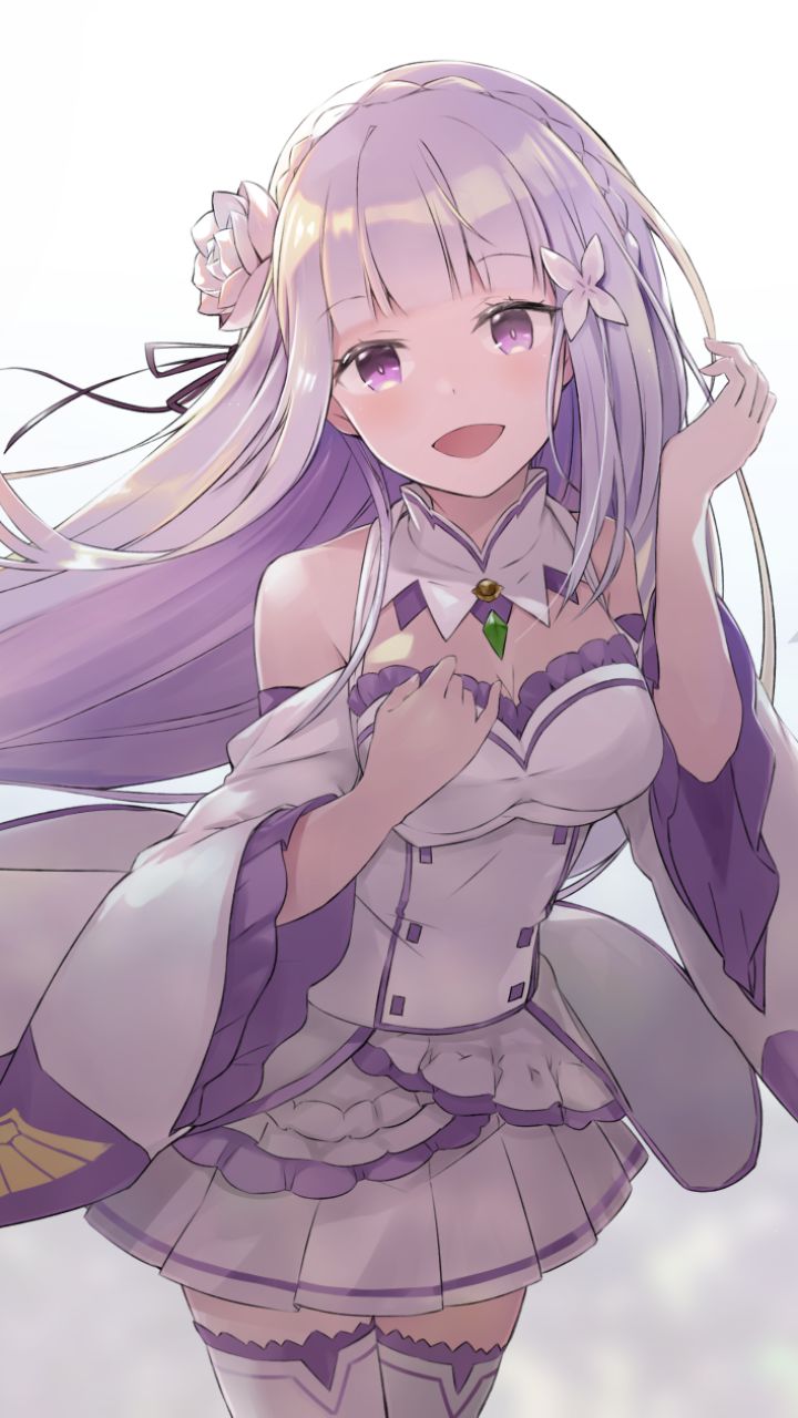 Handy-Wallpaper Animes, Emilia (Re: Zero), Re:zero Das Leben In Einer Anderen Welt Beginnen kostenlos herunterladen.