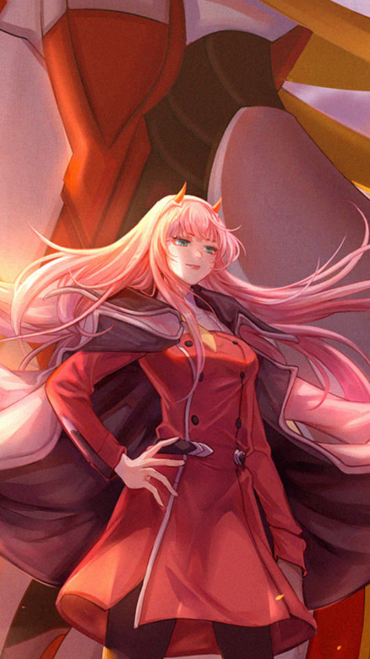 Handy-Wallpaper Animes, Darling In The Franxx, Zero Two (Liebling Im Franxx) kostenlos herunterladen.