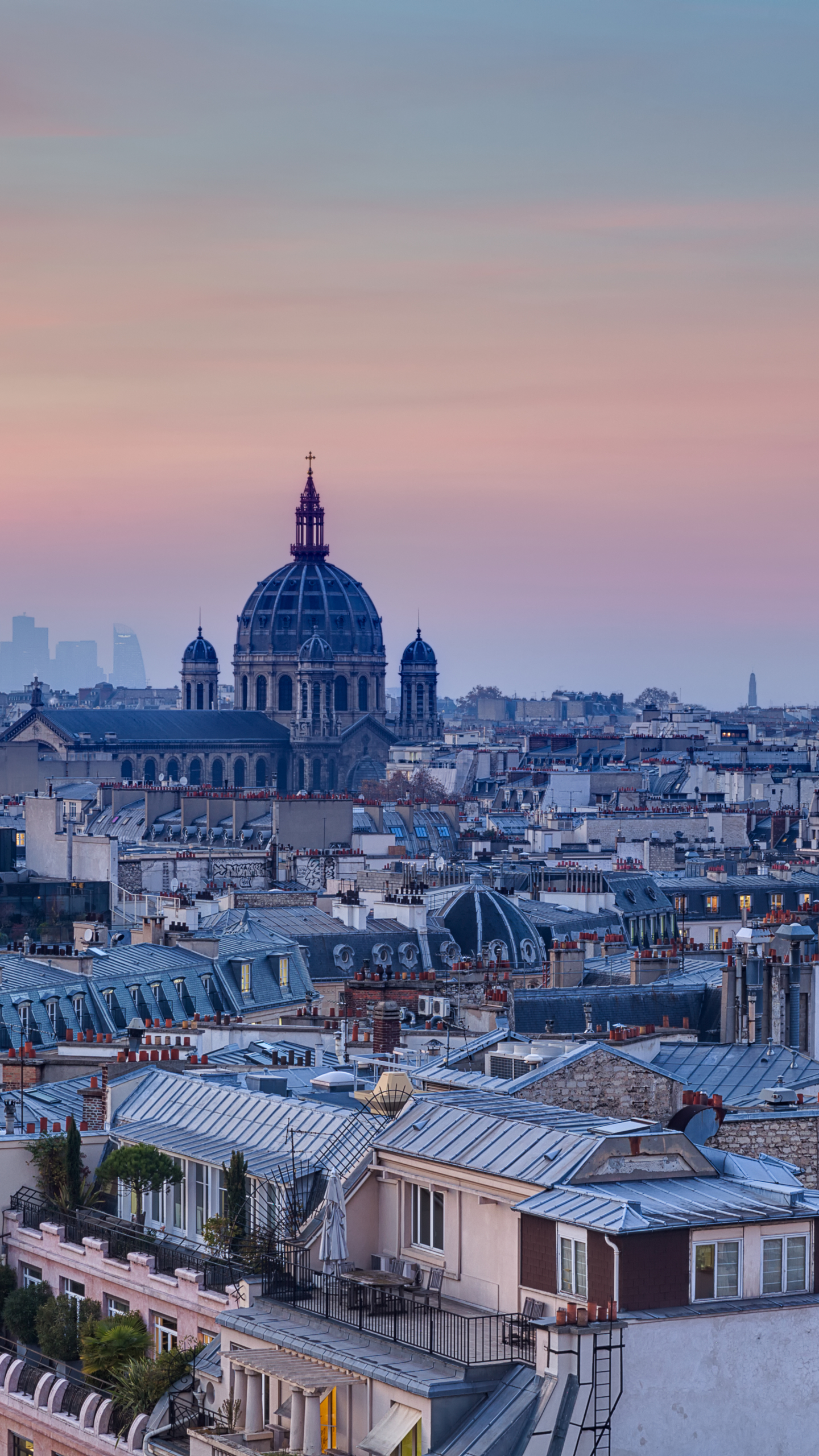 Скачать обои бесплатно Города, Париж, Франция, Панорама, Сделано Человеком картинка на рабочий стол ПК