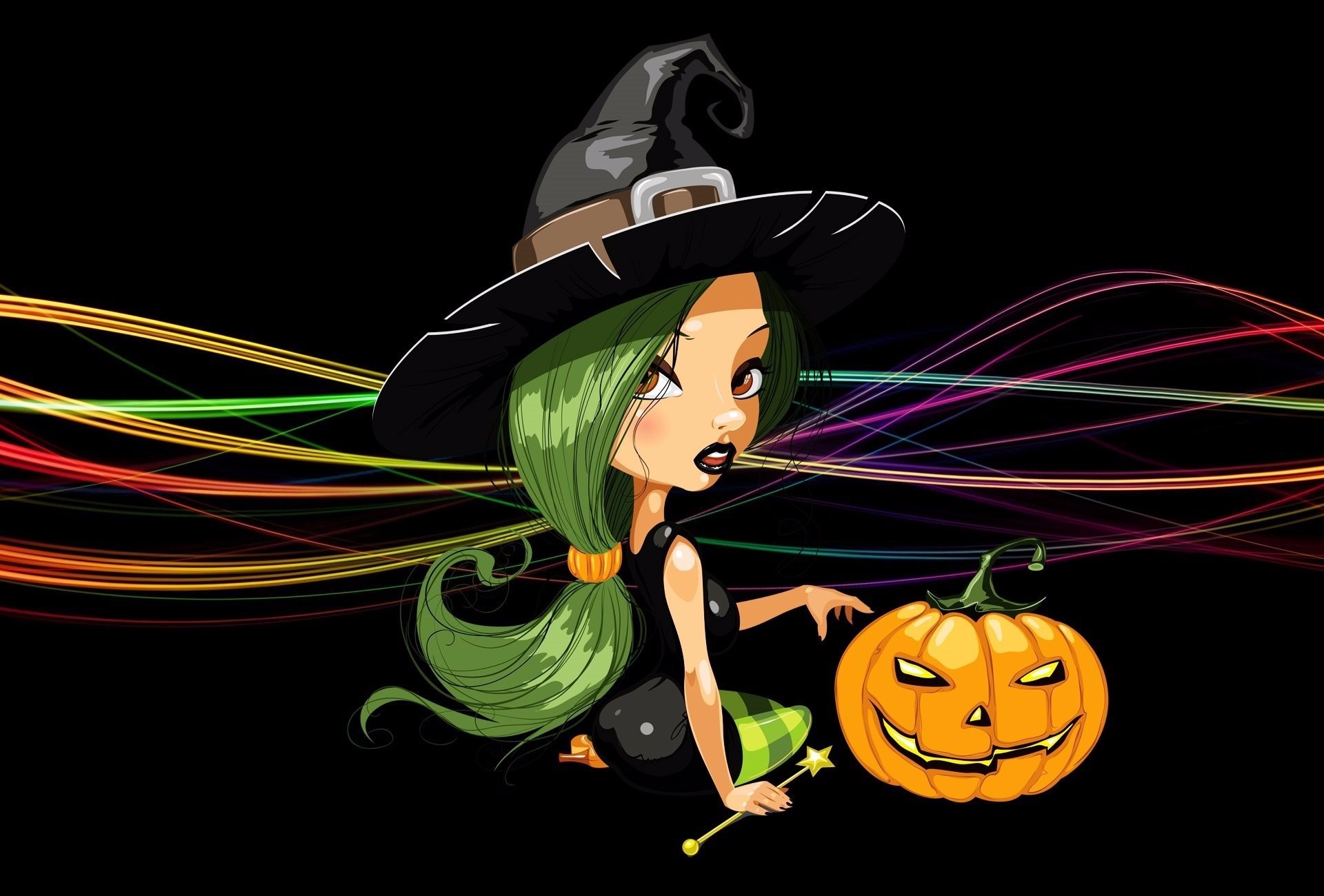 Téléchargez des papiers peints mobile Halloween, Vacances, Sorcière, Citrouille D'halloween gratuitement.