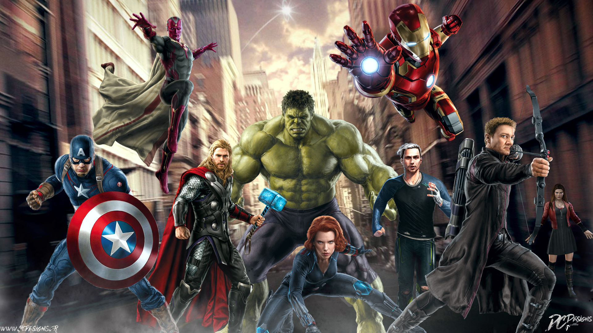 Free download wallpaper Hulk, Iron Man, Captain America, Movie, Thor, Black Widow, Hawkeye, Vision (Marvel Comics), The Avengers, Scarlet Witch, Avengers: Age Of Ultron, Quicksilver (Marvel Comics) on your PC desktop
