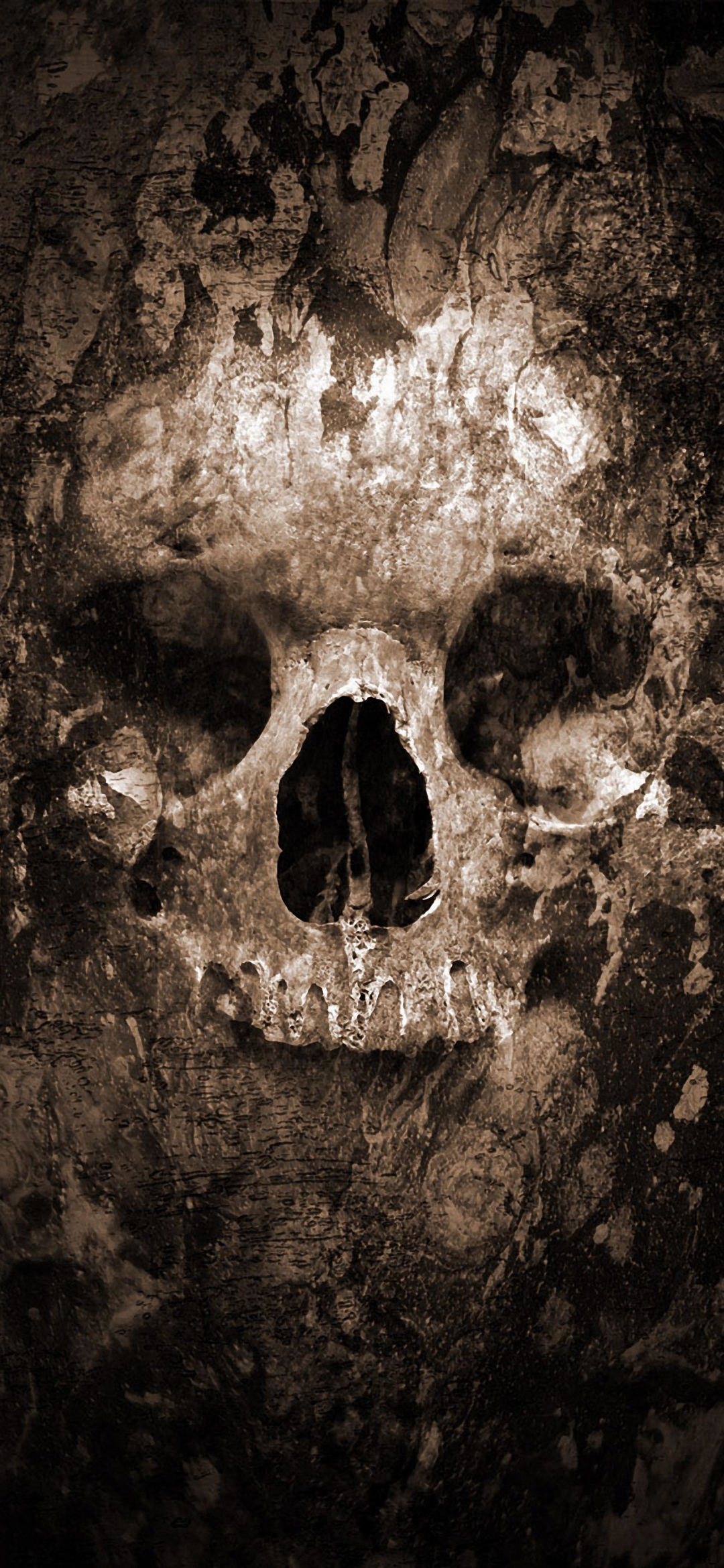 Download mobile wallpaper Dark, Skull for free.