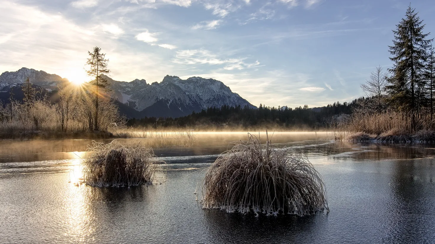 Desktop wallpaper: Earth, Sunrise, Ice, Mountain, Nature, Winter 4K ...