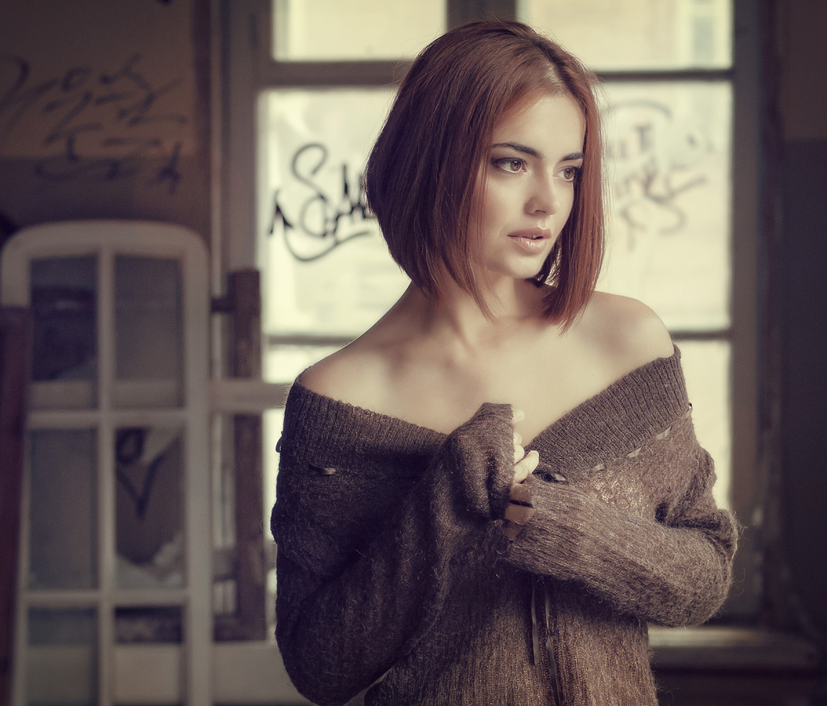 Free download wallpaper Redhead, Model, Women, Brown Eyes on your PC desktop