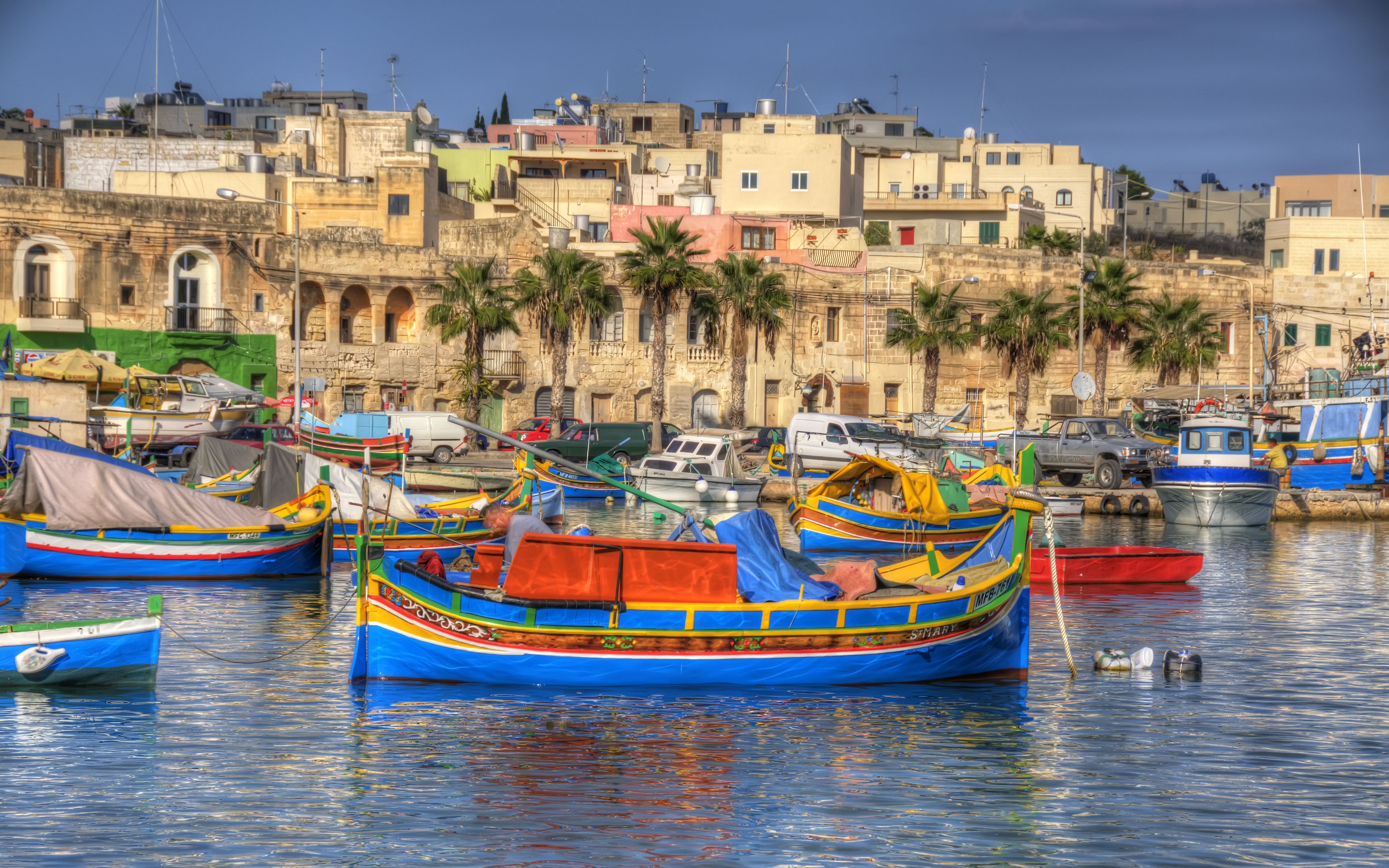 709538 Hintergrundbild herunterladen menschengemacht, marsaxlokk - Bildschirmschoner und Bilder kostenlos