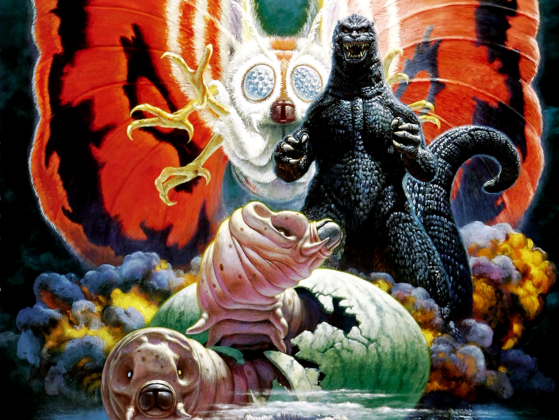 354032 Bildschirmschoner und Hintergrundbilder Godzilla Kampf Der Sauriermutanten auf Ihrem Telefon. Laden Sie  Bilder kostenlos herunter