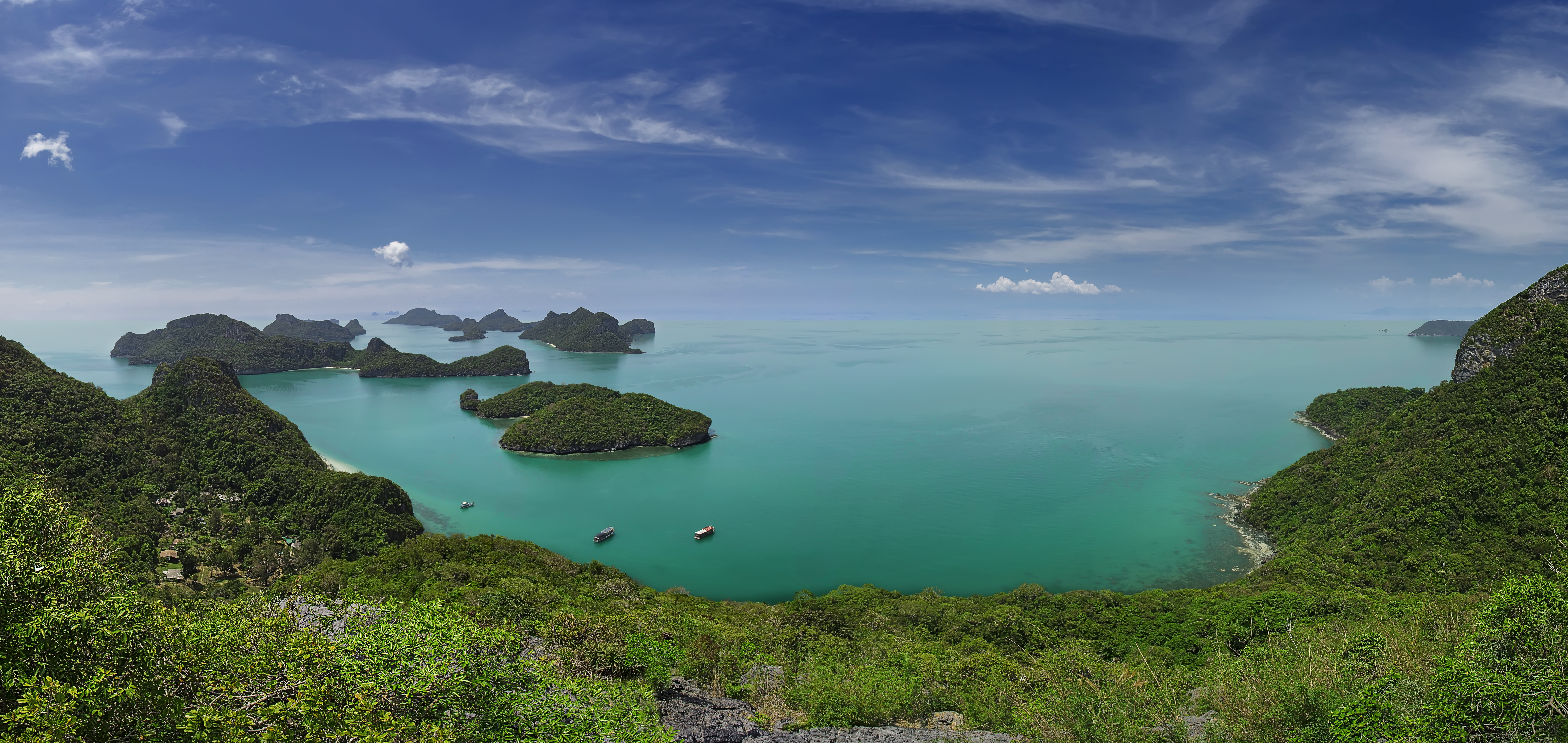 1523190 télécharger l'image thaïlande, mer, terre/nature, paysage marin, ang string, îlot, lagune, océan, panorama, ciel, tropiques - fonds d'écran et économiseurs d'écran gratuits