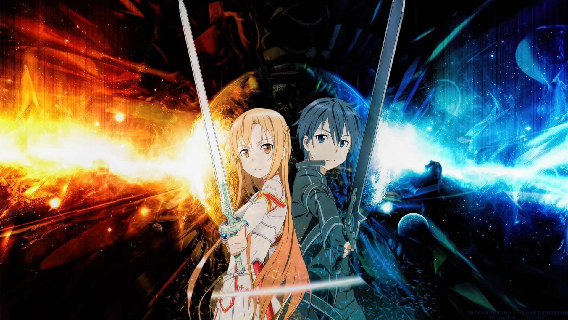 Download mobile wallpaper Anime, Sword Art Online, Asuna Yuuki, Kirito (Sword Art Online), Kazuto Kirigaya for free.