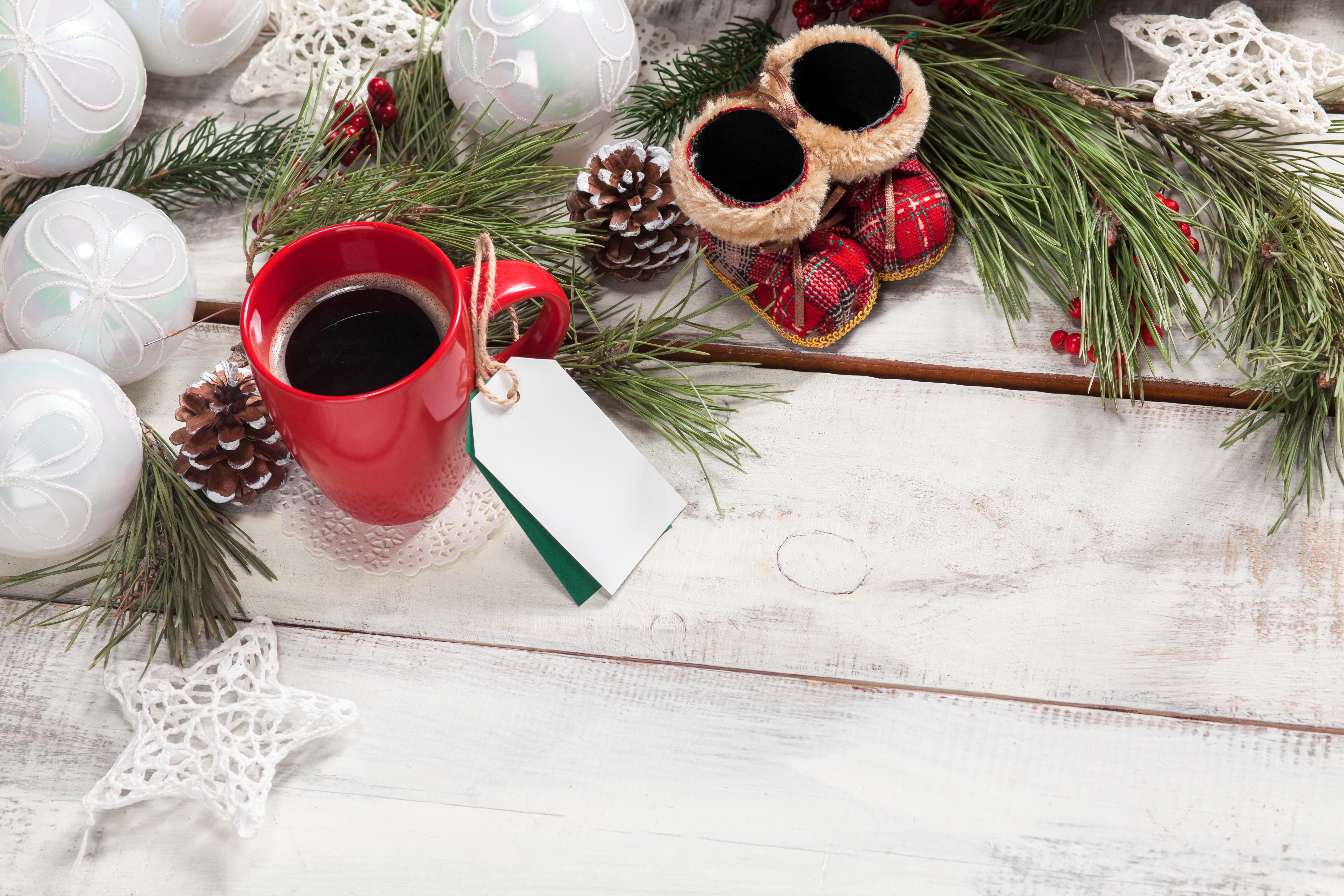 Baixar papel de parede para celular de Comida, Café, Natureza Morta, Xícara, Enfeites De Natal gratuito.