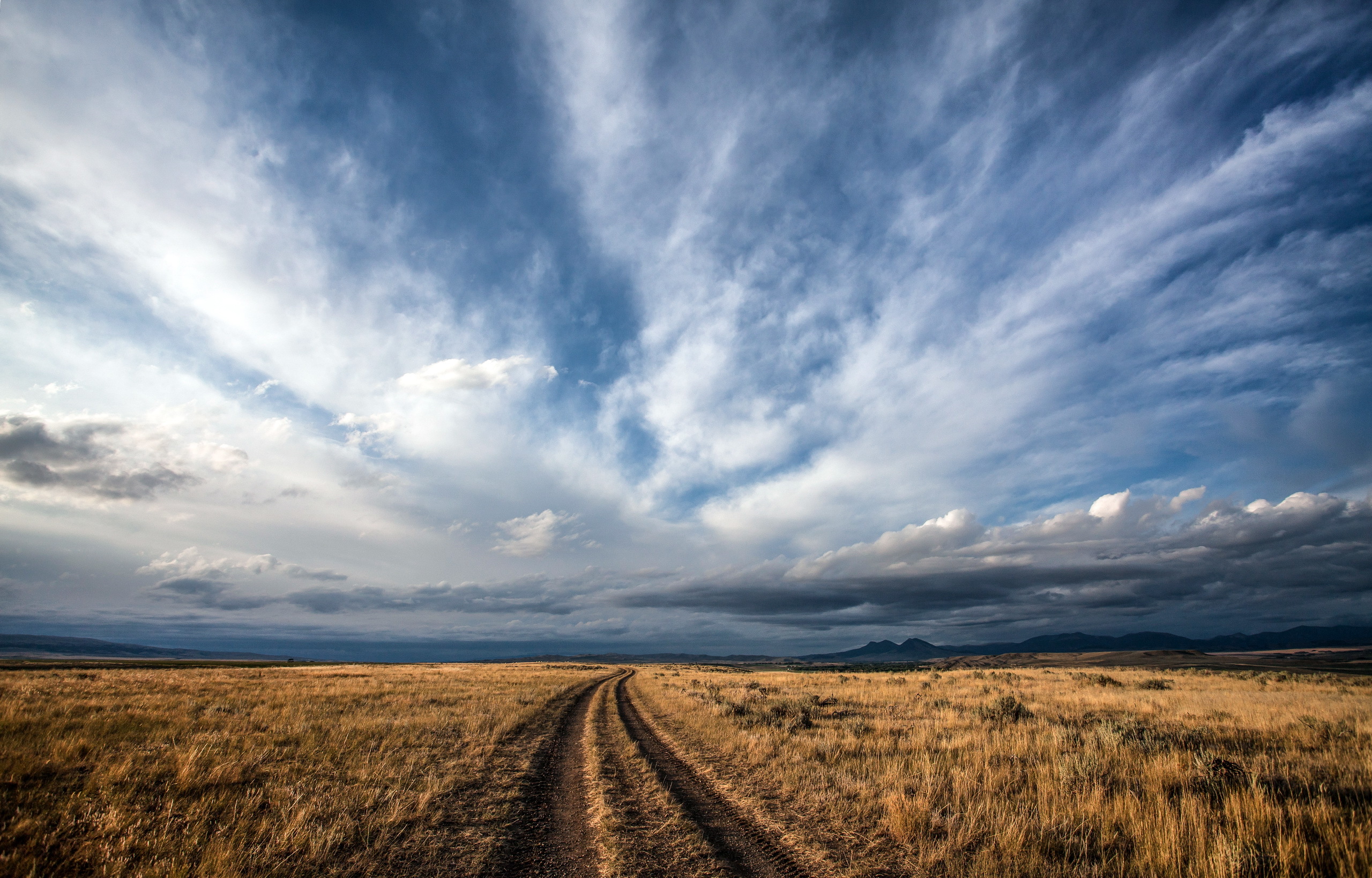 Baixe gratuitamente a imagem Paisagem, Natureza, Céu, Horizonte, Estrada, Nuvem, Terra/natureza na área de trabalho do seu PC