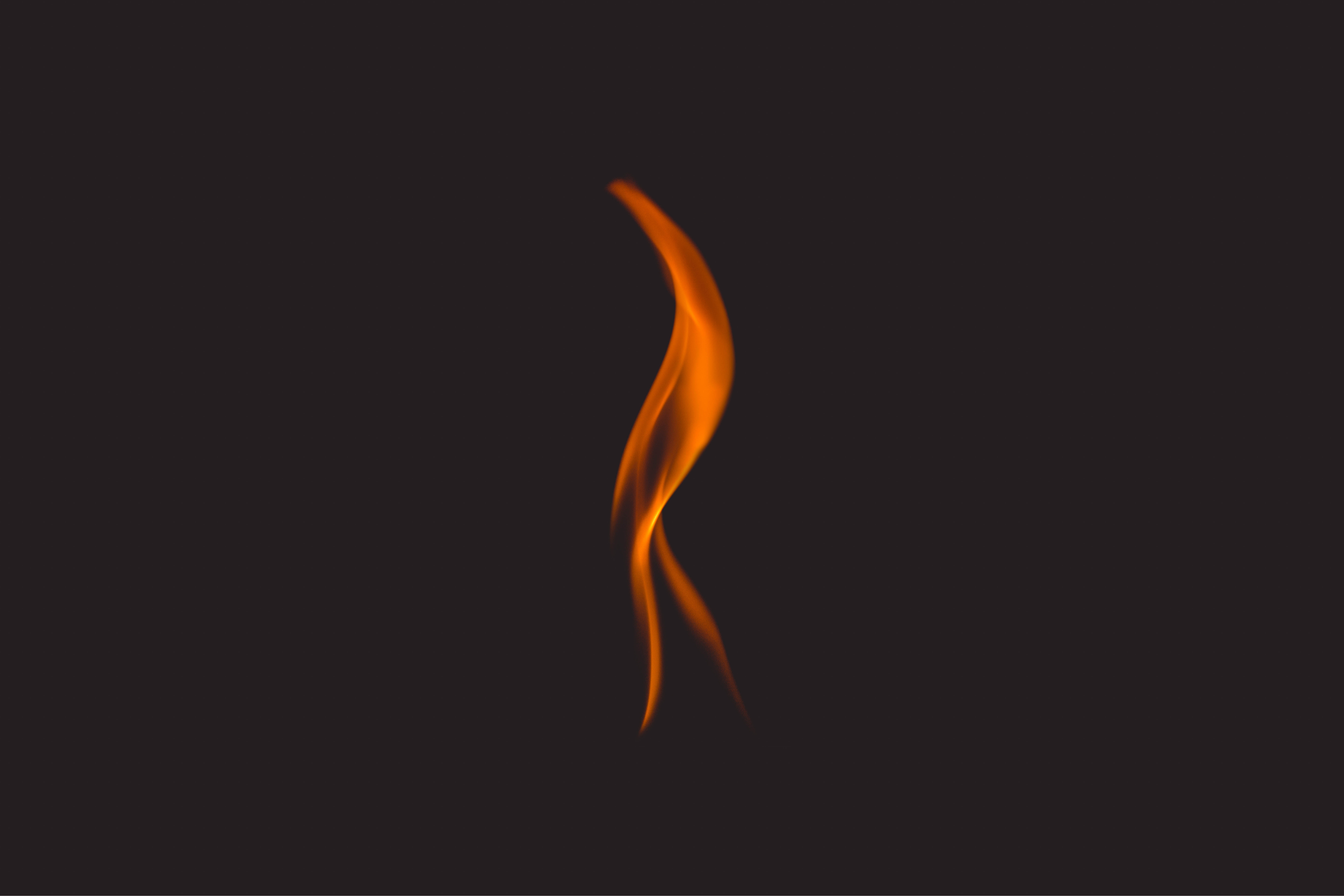 minimalism, fire, black, flame, dark background for Windows
