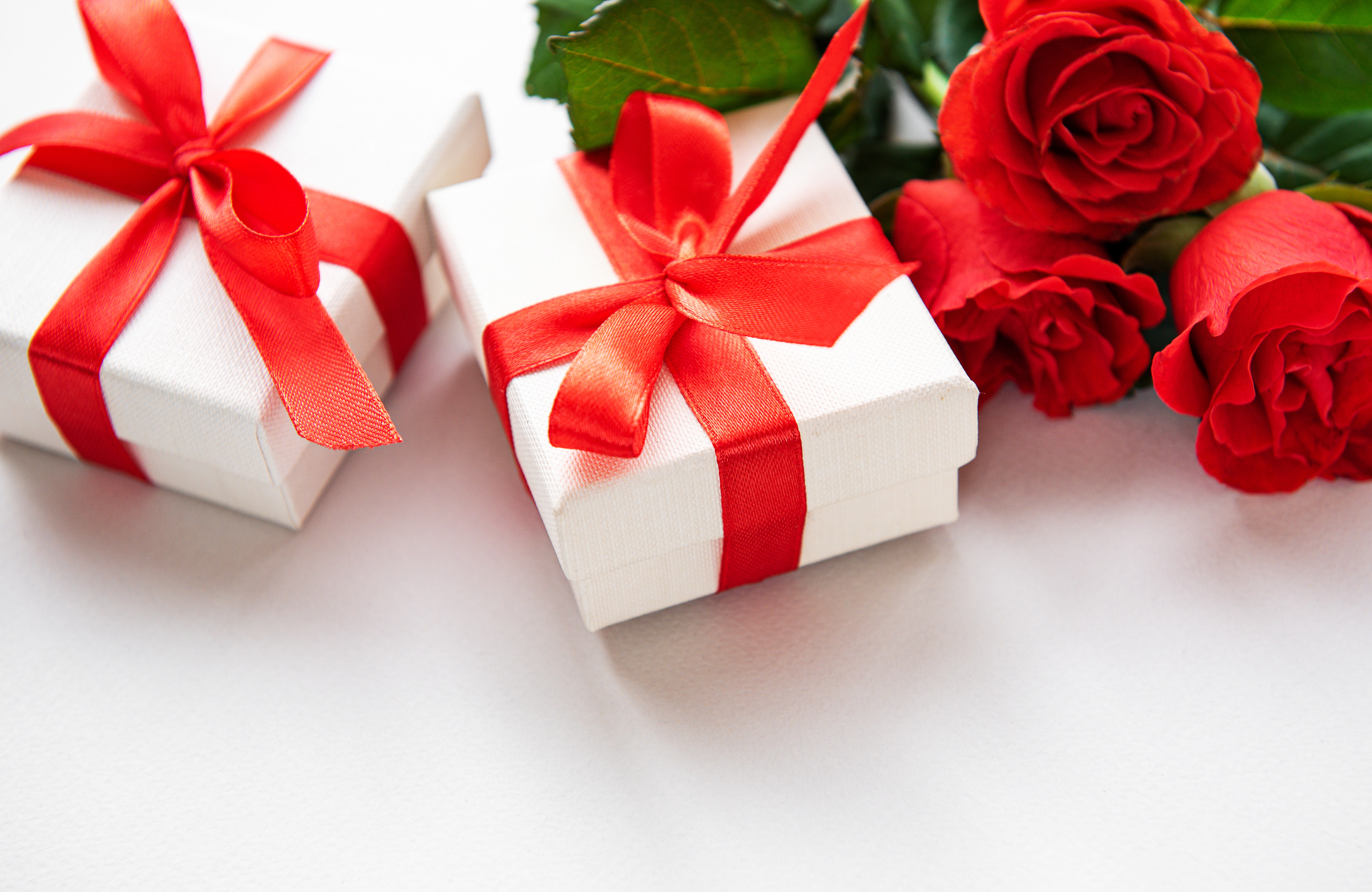 Téléchargez des papiers peints mobile Rose, Saint Valentin, Vacances, Cadeau, Fleur Rouge gratuitement.