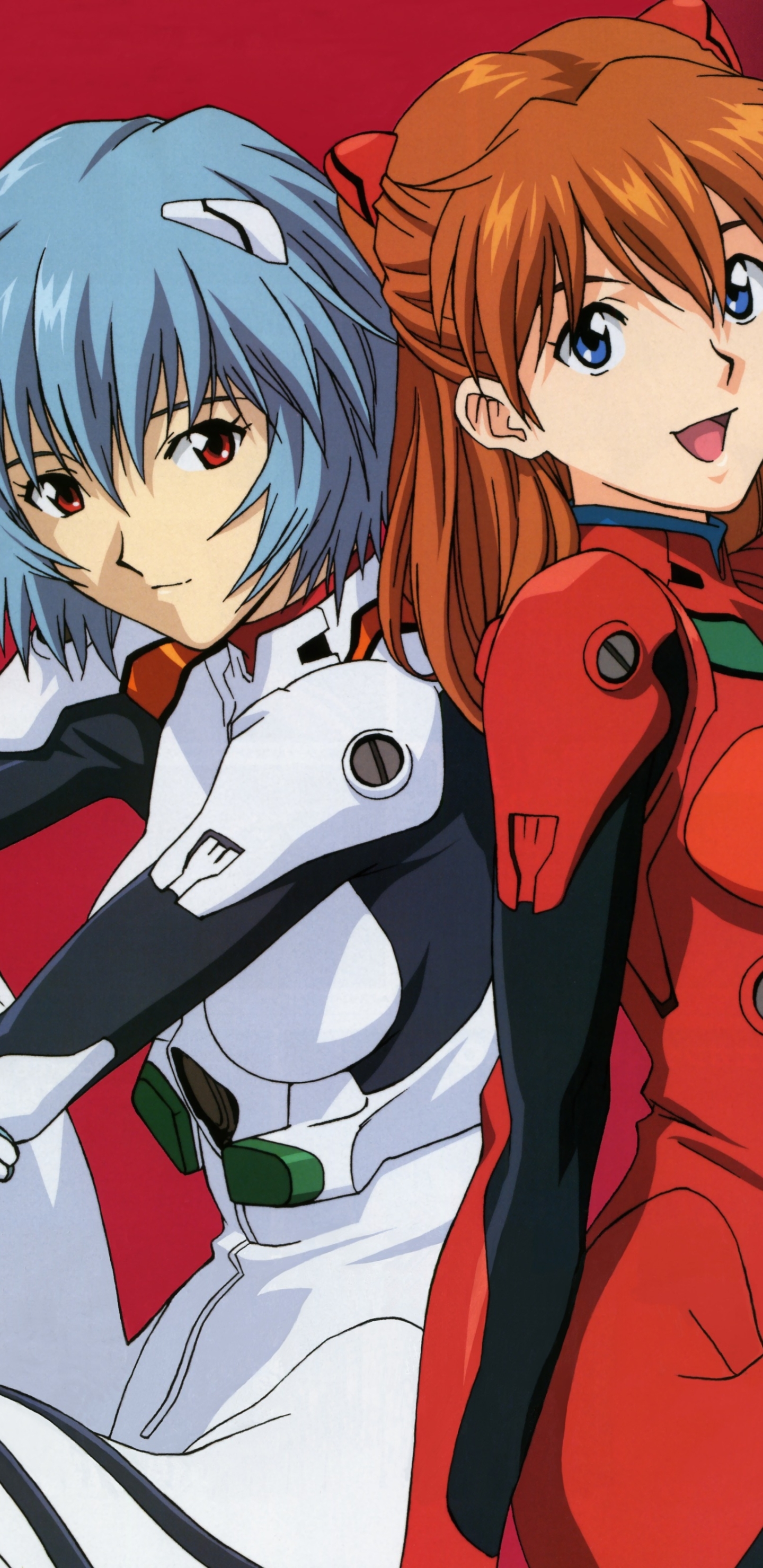 Handy-Wallpaper Evangelion, Animes, Neon Genesis Evangelion, Asuka Langley Sohryu, Rei Ayanami kostenlos herunterladen.