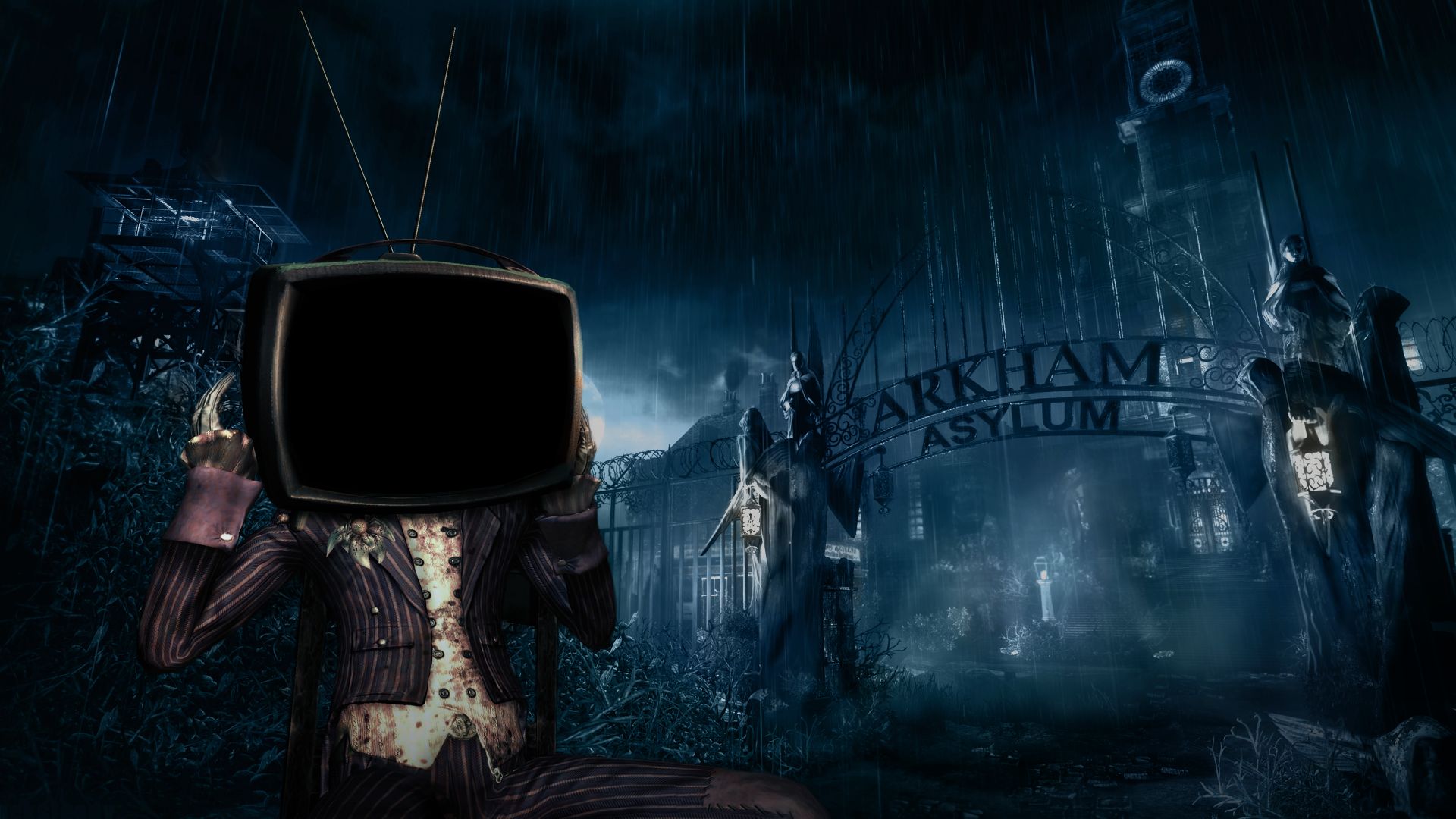 Laden Sie das Batman: Arkham Asylum, Batman, Computerspiele-Bild kostenlos auf Ihren PC-Desktop herunter