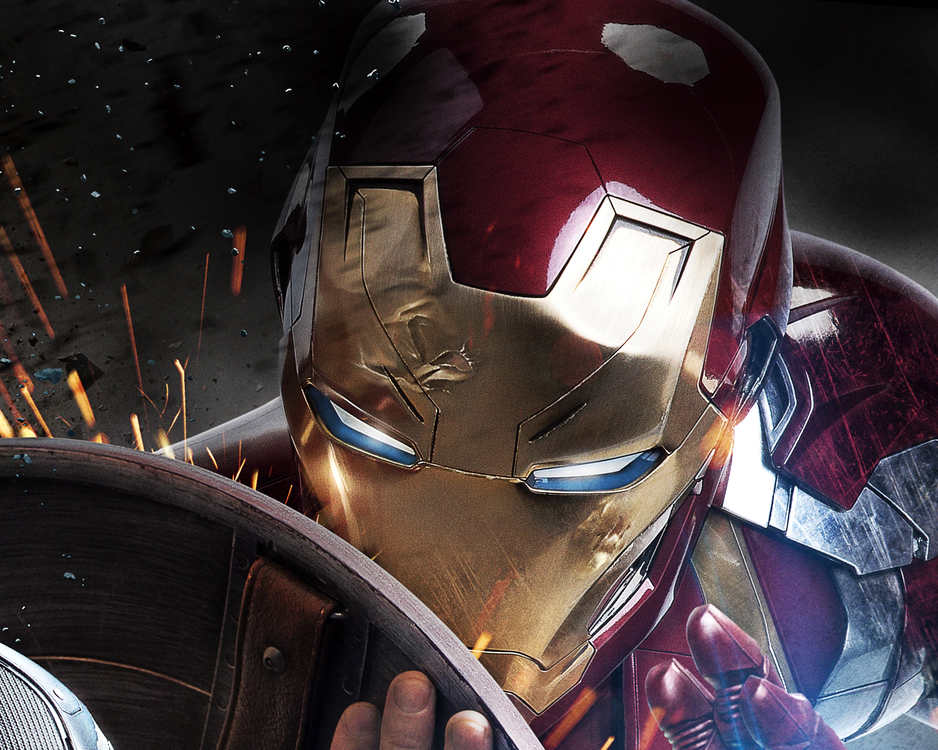 Скачать обои бесплатно Кино, Железный Человек, Капитан Америка, Первый Мститель: Война Героев картинка на рабочий стол ПК
