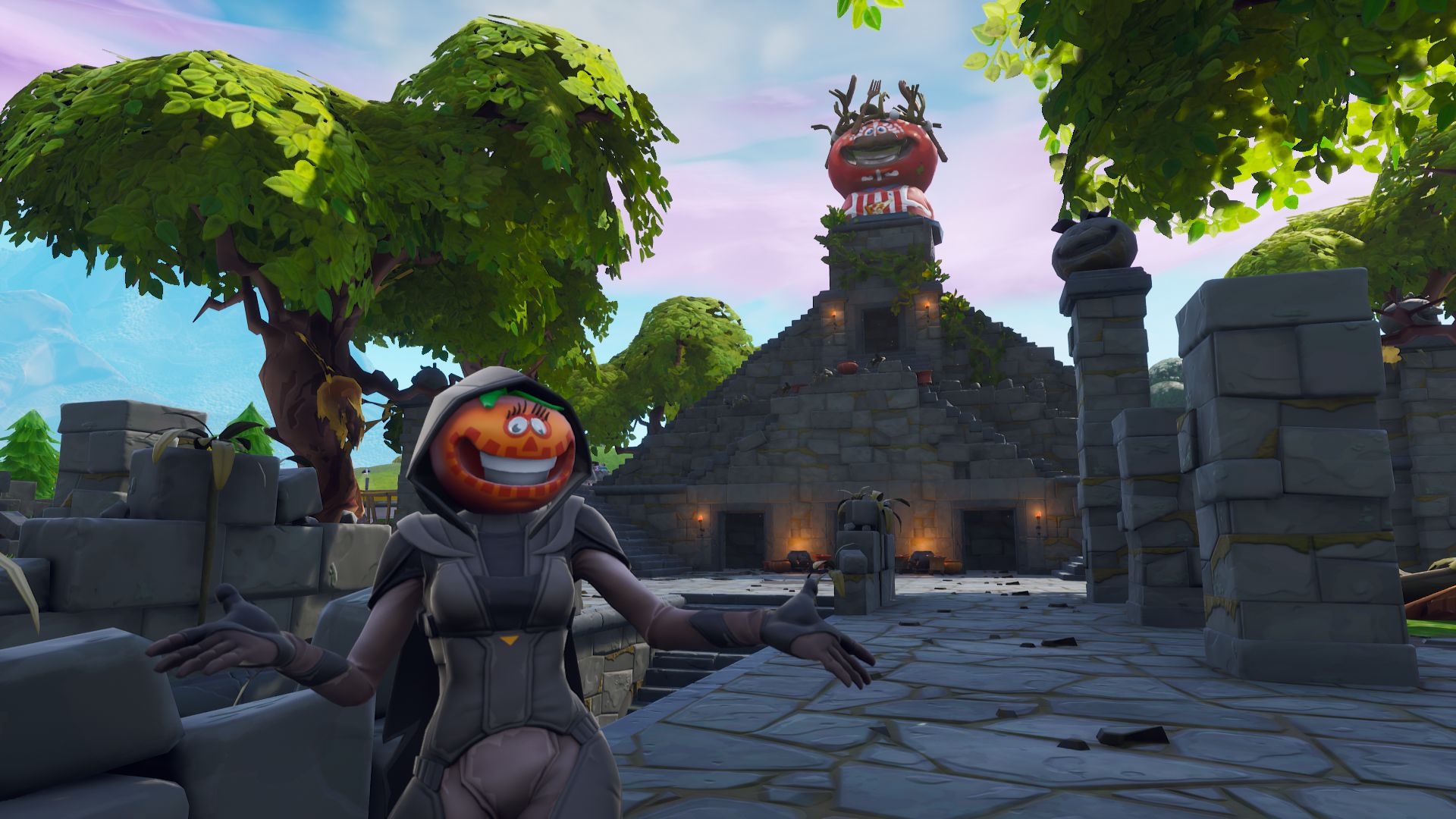 Free download wallpaper Temple, Video Game, Fortnite on your PC desktop