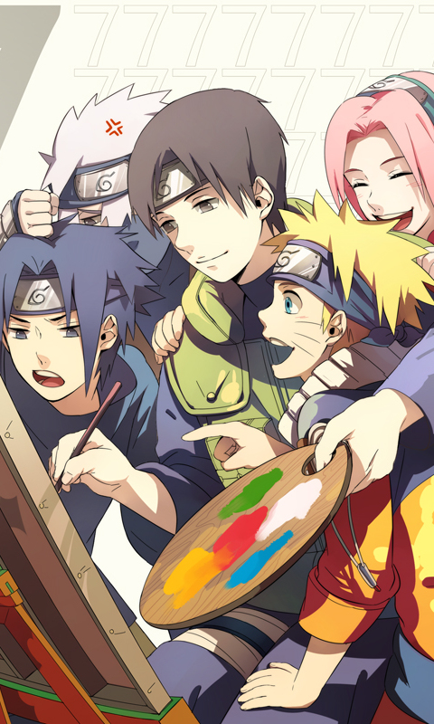 Handy-Wallpaper Naruto, Animes, Sasuke Uchiha, Sakura Haruno, Naruto Uzumaki, Sai (Naruto), Kakashi Hatake kostenlos herunterladen.