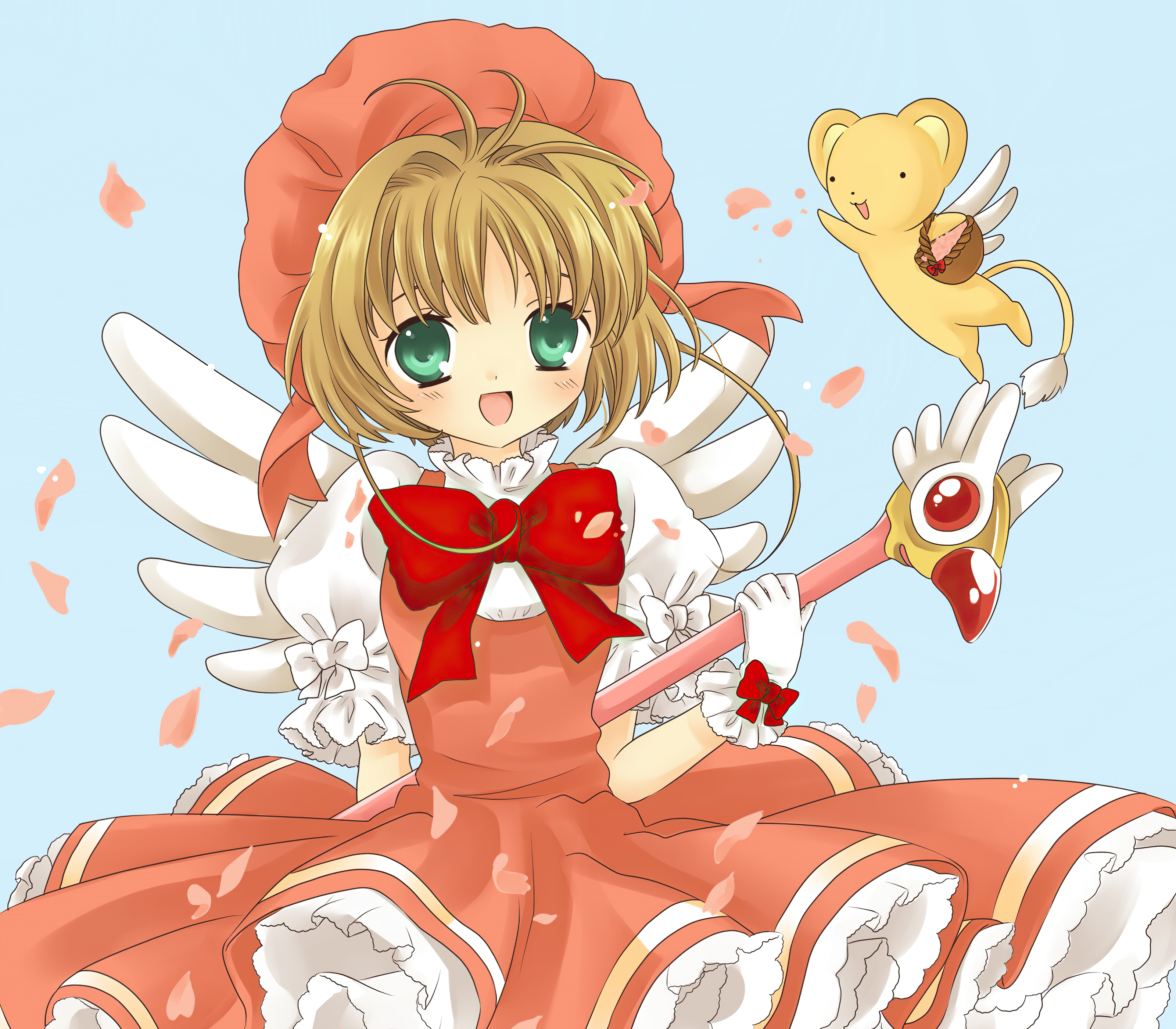 Téléchargez gratuitement l'image Animé, Sakura Chasseuse De Cartes, Sakura Kinomoto, Keroberos (Card Captor Sakura) sur le bureau de votre PC