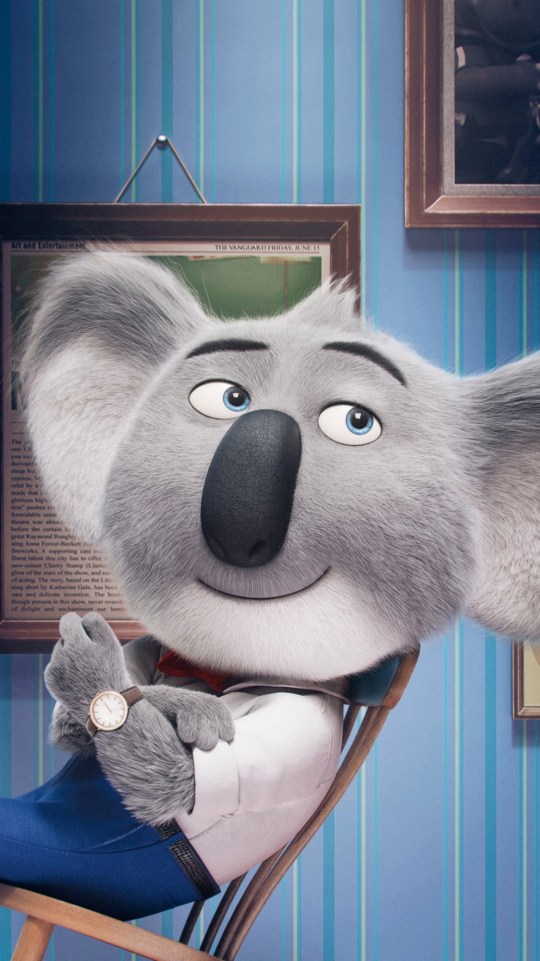 Download mobile wallpaper Koala, Sing, Movie, Buster Moon for free.