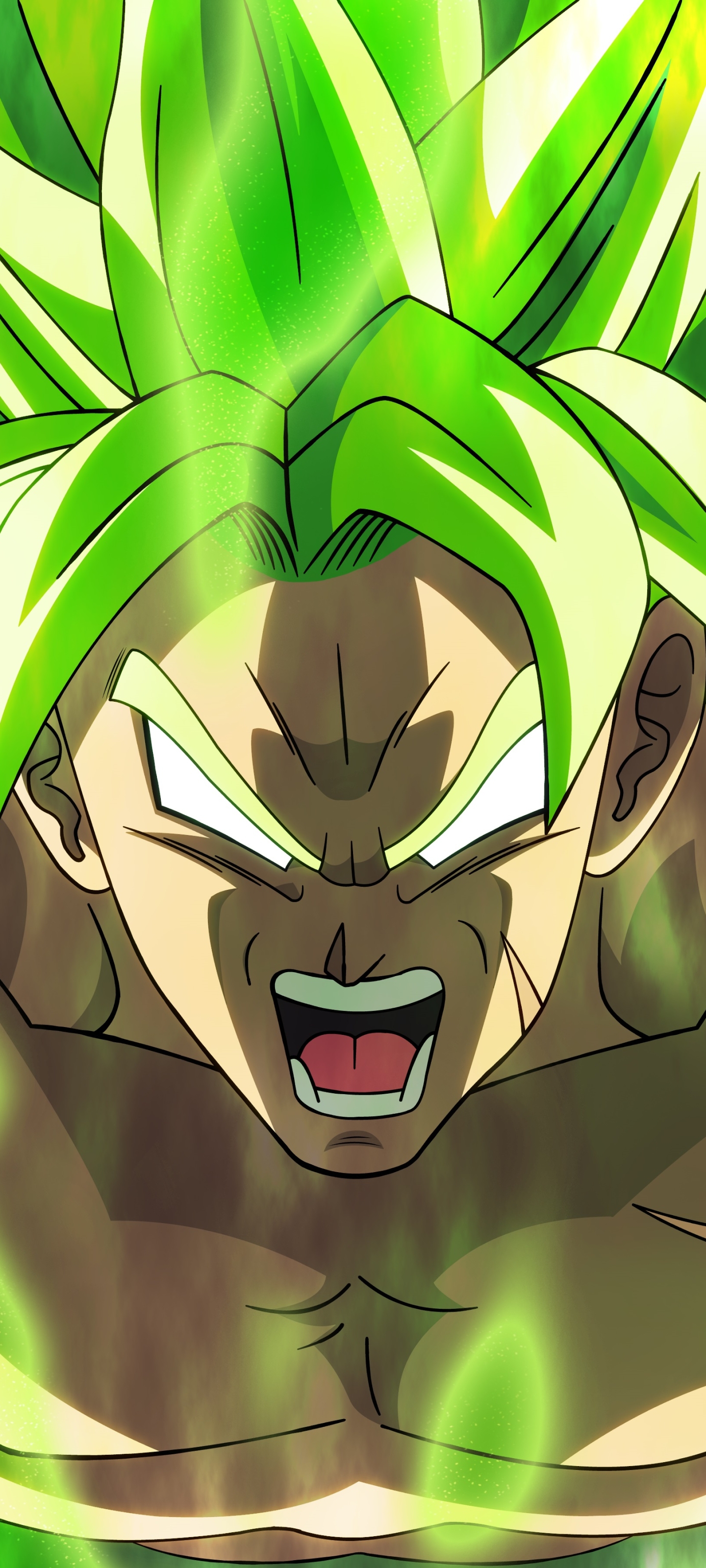 Download mobile wallpaper Anime, Broly (Dragon Ball), Dragon Ball Super: Broly, Super Saiyan Green for free.