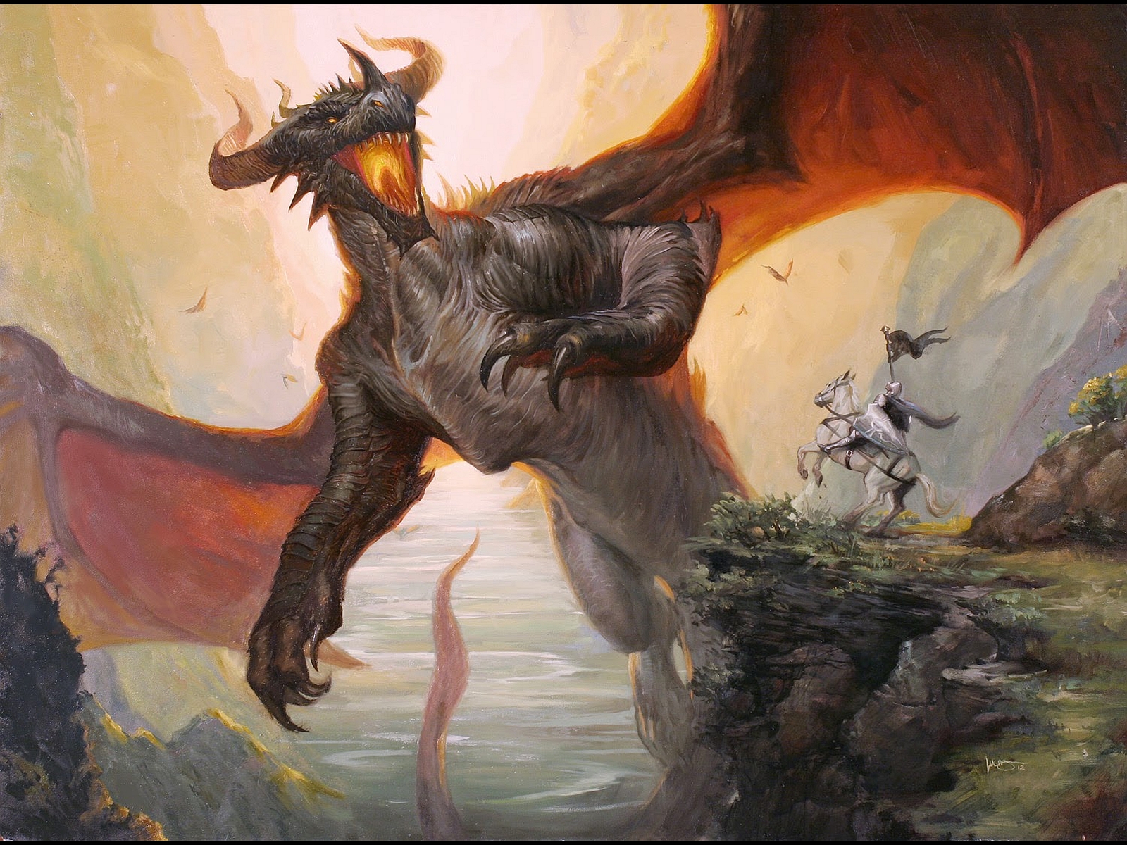 Free download wallpaper Fantasy, Dragon on your PC desktop