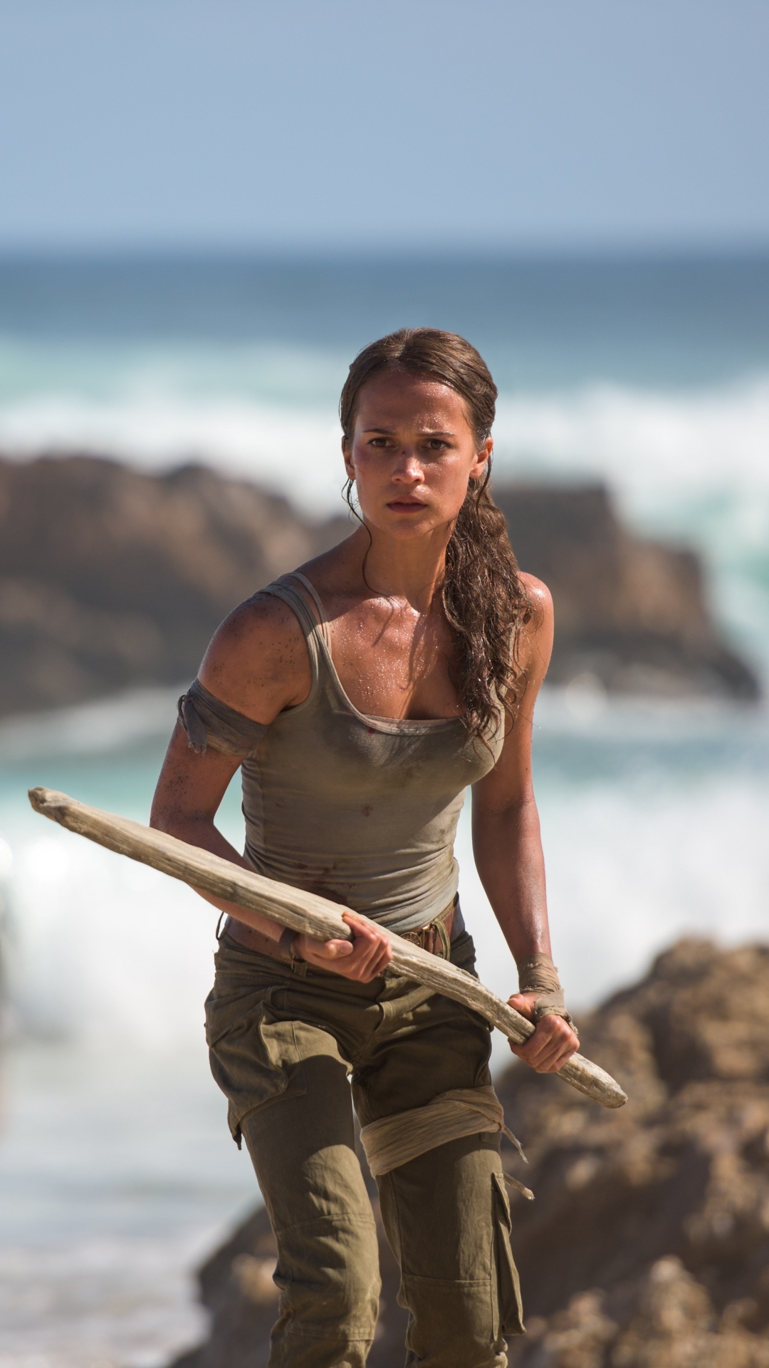 Download mobile wallpaper Tomb Raider, Movie, Lara Croft, Alicia Vikander, Tomb Raider (2018) for free.