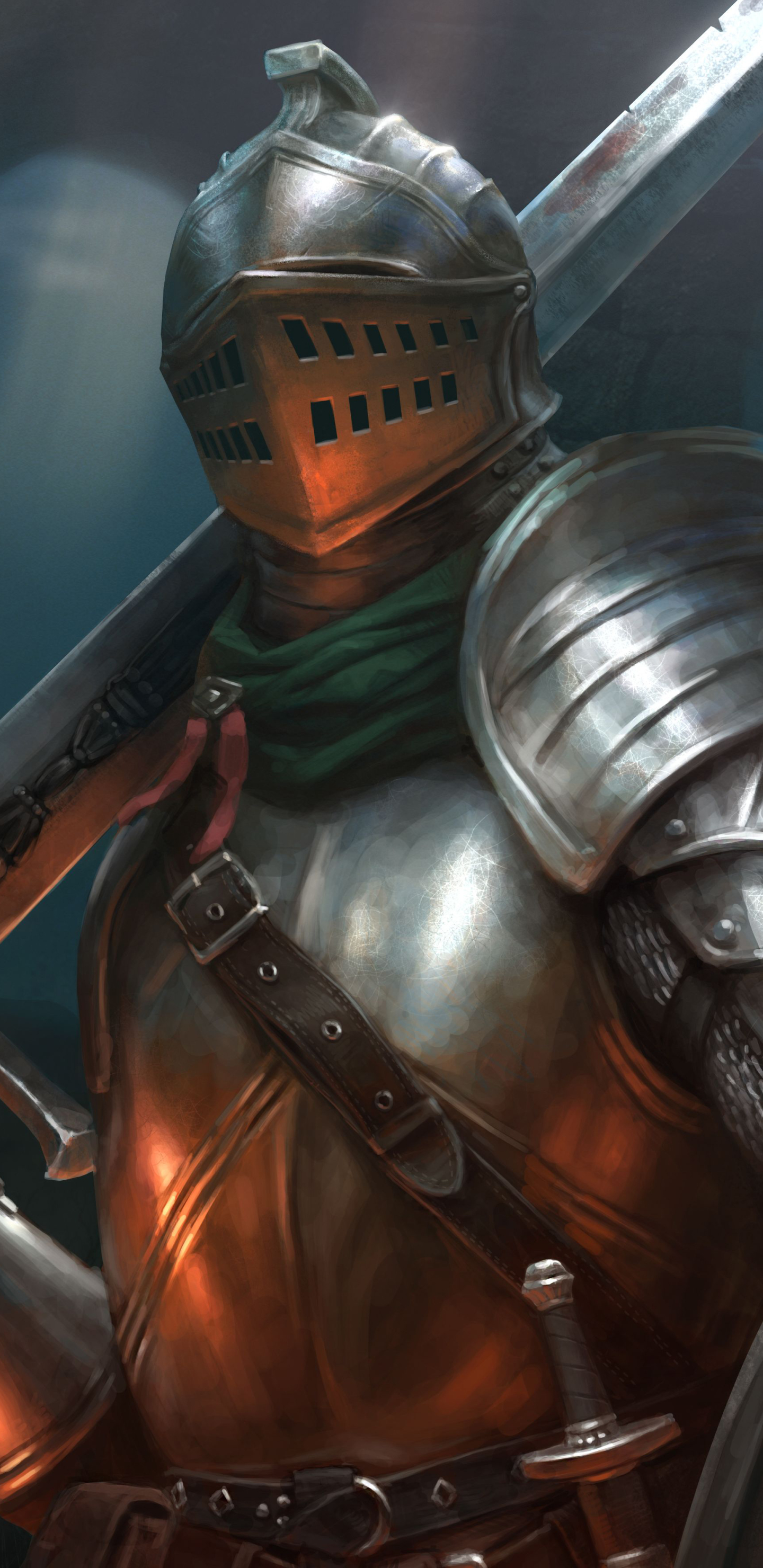 Laden Sie das Krieger, Ritter, Rüstung, Schwert, Computerspiele, Dark Souls-Bild kostenlos auf Ihren PC-Desktop herunter