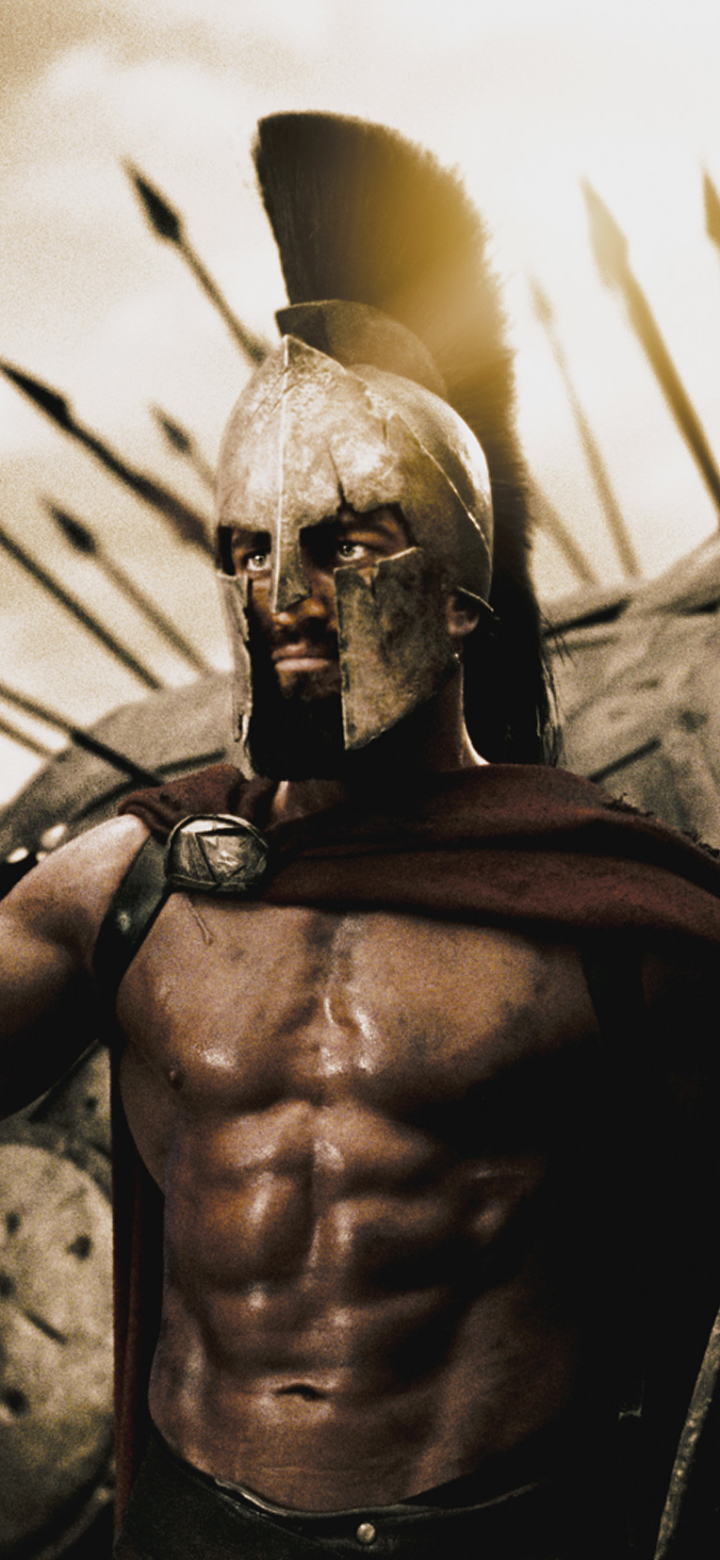 king leonidas, 300 (movie), movie, 300, gerard butler, helmet, warrior, spartan