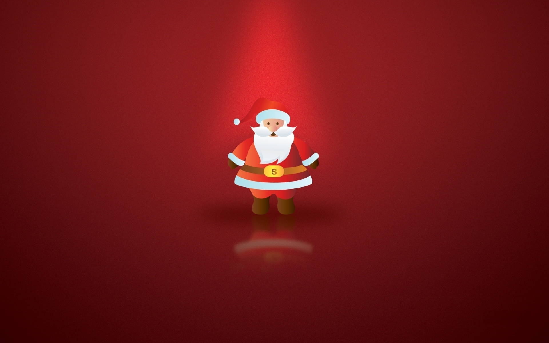 Скачать картинку Красный, Рождество, Санта Клаус, Праздничные, Минималистский в телефон бесплатно.