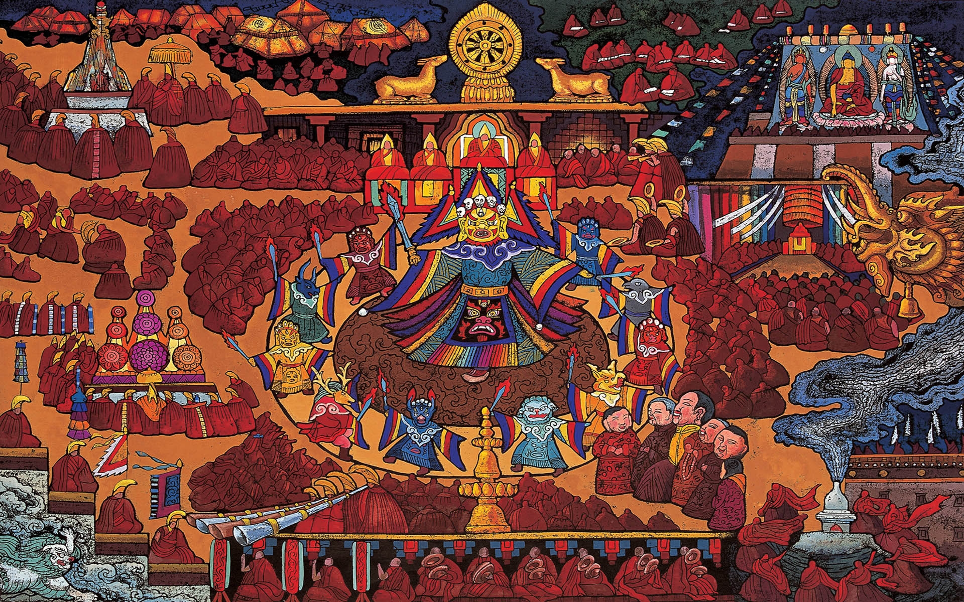 535273 Hintergrundbild herunterladen künstlerisch, tibetisch - Bildschirmschoner und Bilder kostenlos