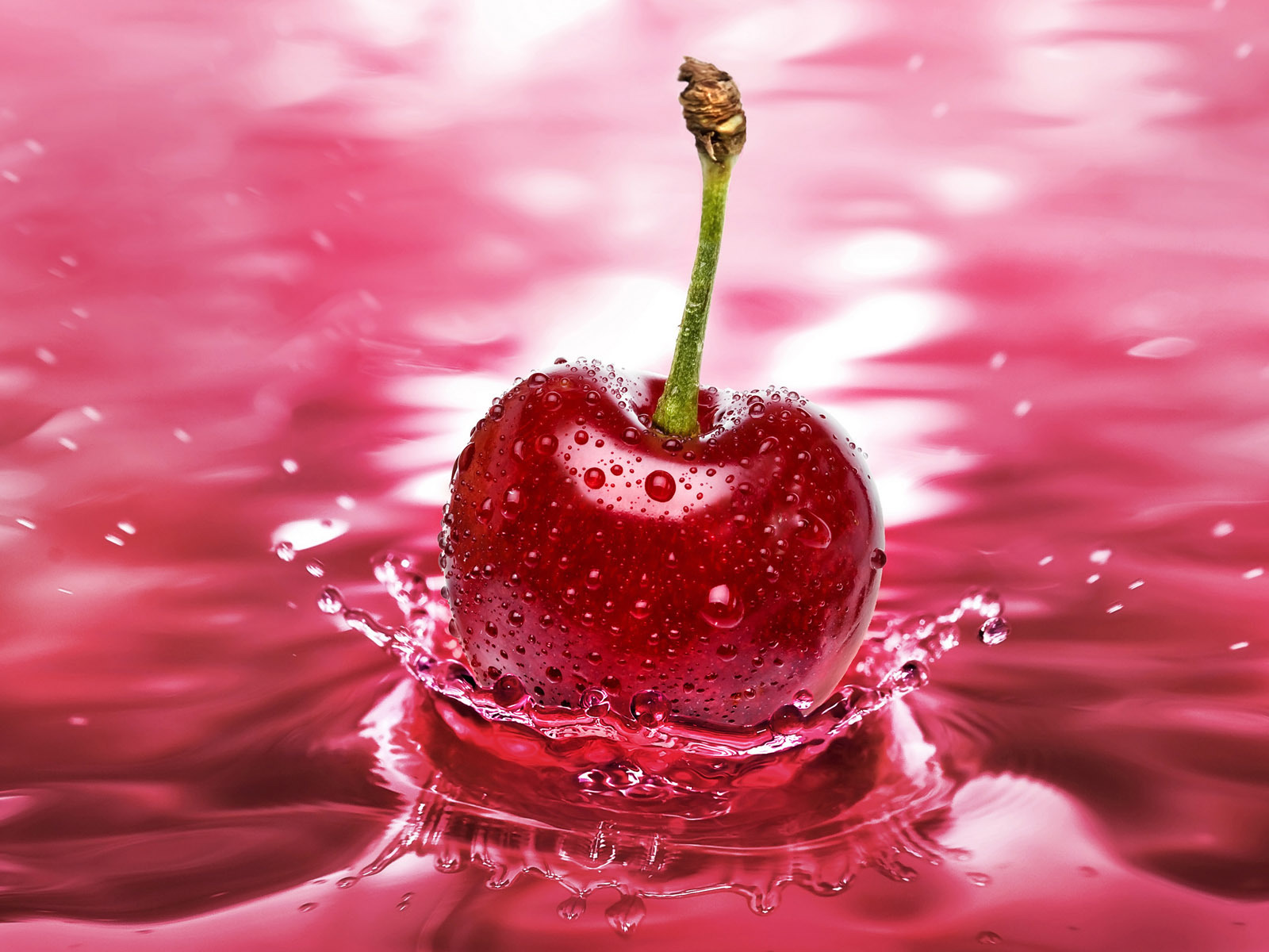 11651 скачать обои вода, капли, ягоды, вишня, красные, черешня, еда - заставки и картинки бесплатно
