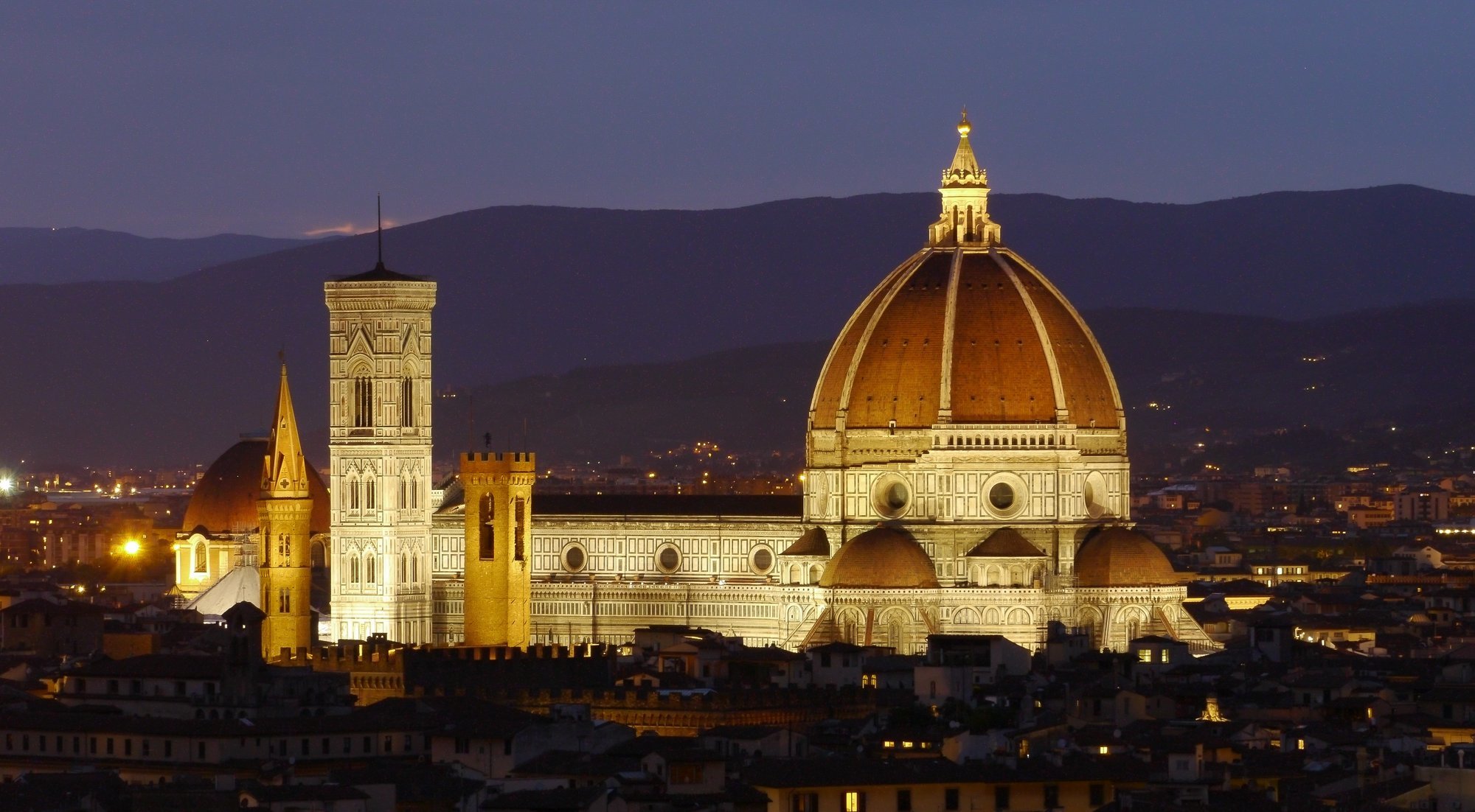 Descarga gratuita de fondo de pantalla para móvil de Noche, Italia, Catedral, Florencia, Religioso, Catedral De Florencia, Catedrales.