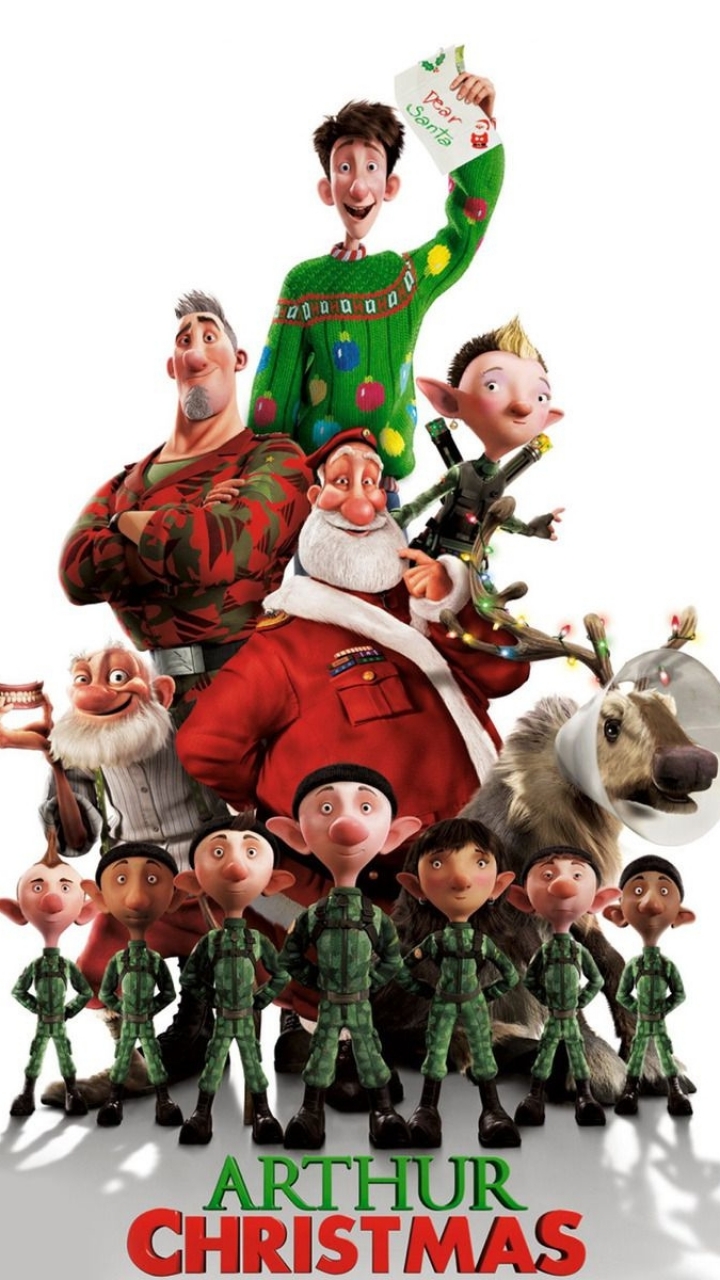 Download mobile wallpaper Christmas, Elf, Santa, Movie, Arthur Christmas for free.