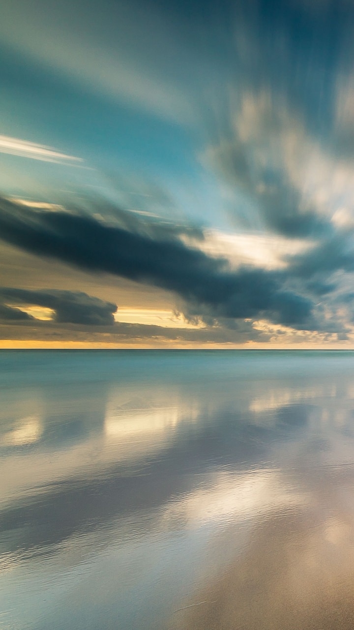 Descarga gratuita de fondo de pantalla para móvil de Naturaleza, Cielo, Horizonte, Reflexión, Costa, Océano, Tierra/naturaleza, Reflejo.