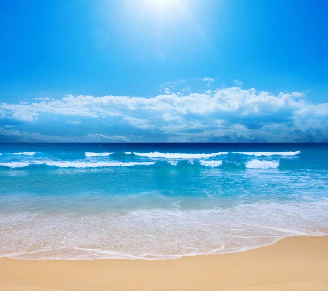 Download mobile wallpaper Sky, Beach, Earth, Wave for free.