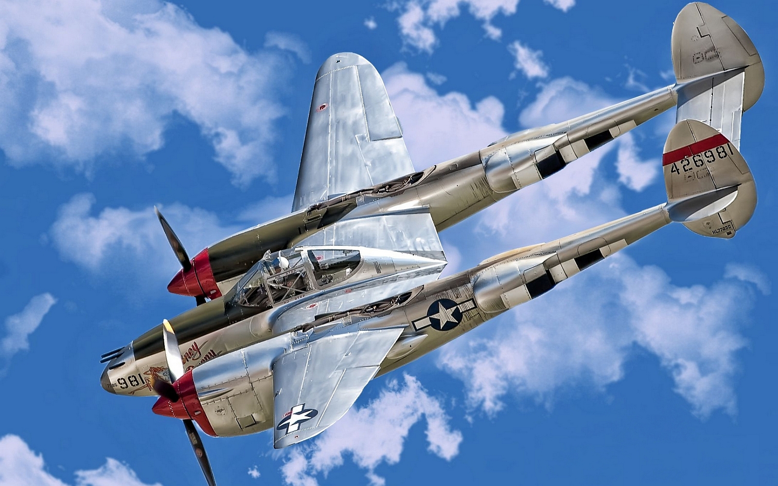 Завантажити шпалери Lockheed P 38 Lightning на телефон безкоштовно