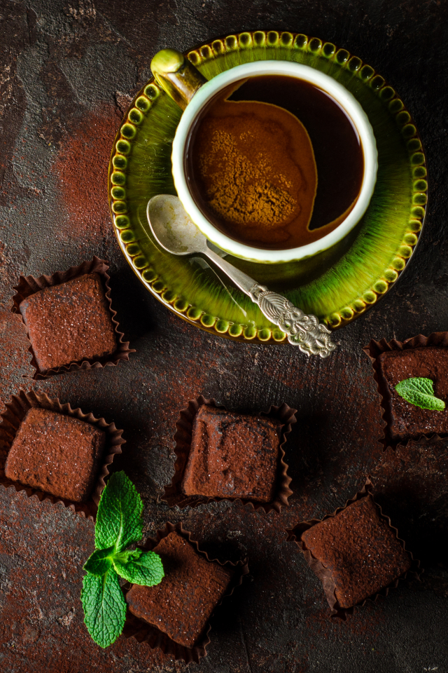 Download mobile wallpaper Food, Chocolate, Coffee, Cup, Sweets for free.
