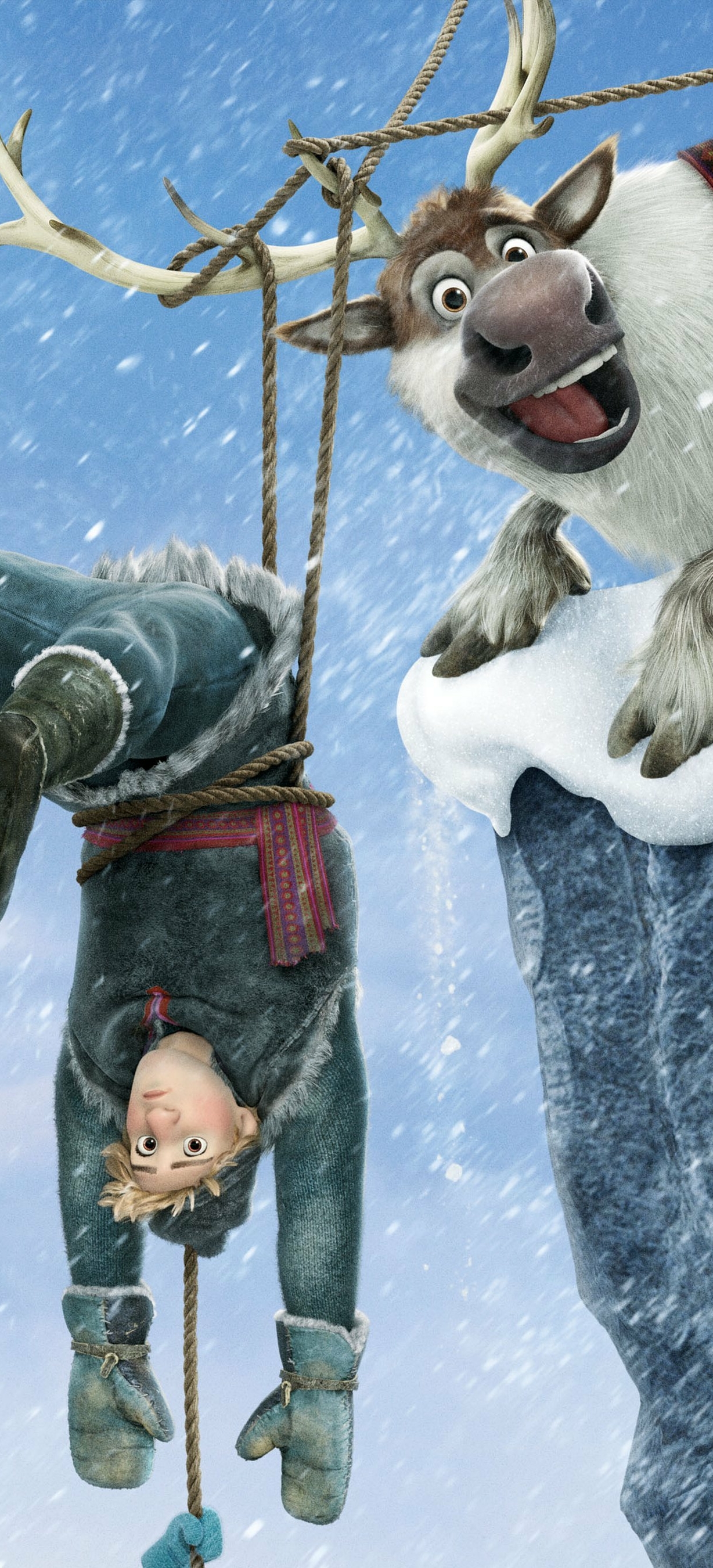Download mobile wallpaper Frozen, Movie, Kristoff (Frozen), Sven (Frozen) for free.