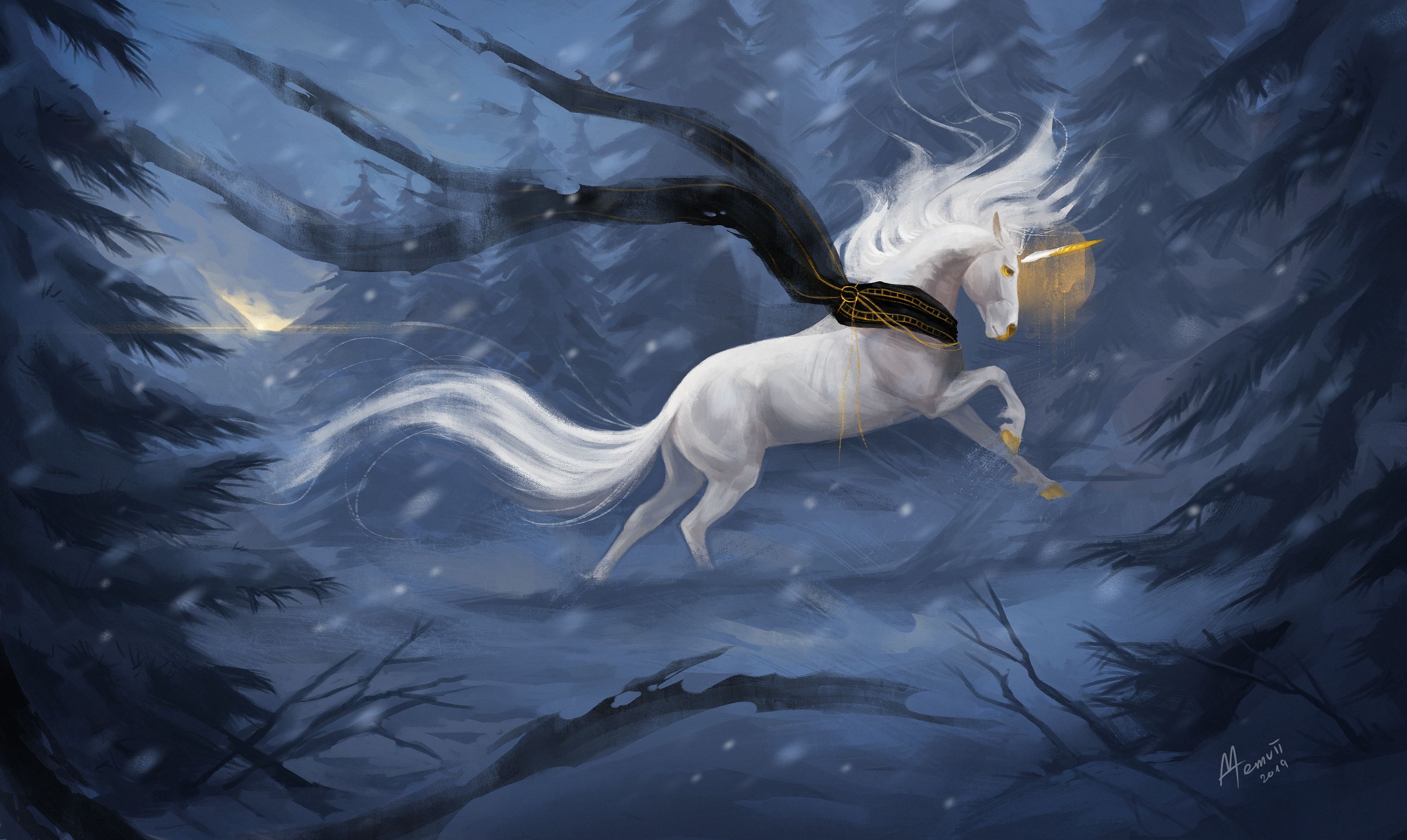 Download mobile wallpaper Fantasy, Unicorn, Fantasy Animals for free.