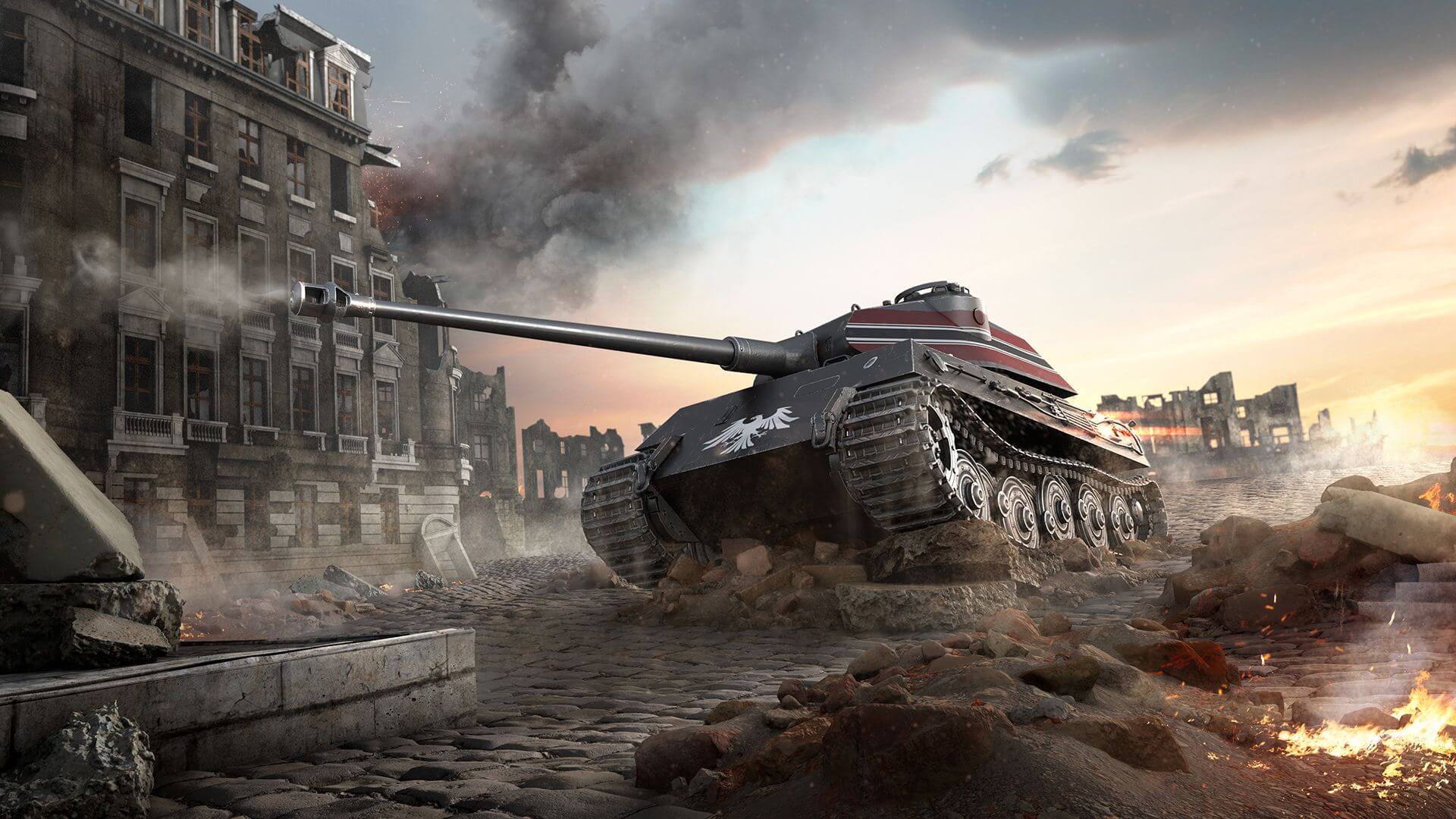 Téléchargez des papiers peints mobile World Of Tanks, Ruine, Réservoir, Jeux Vidéo gratuitement.