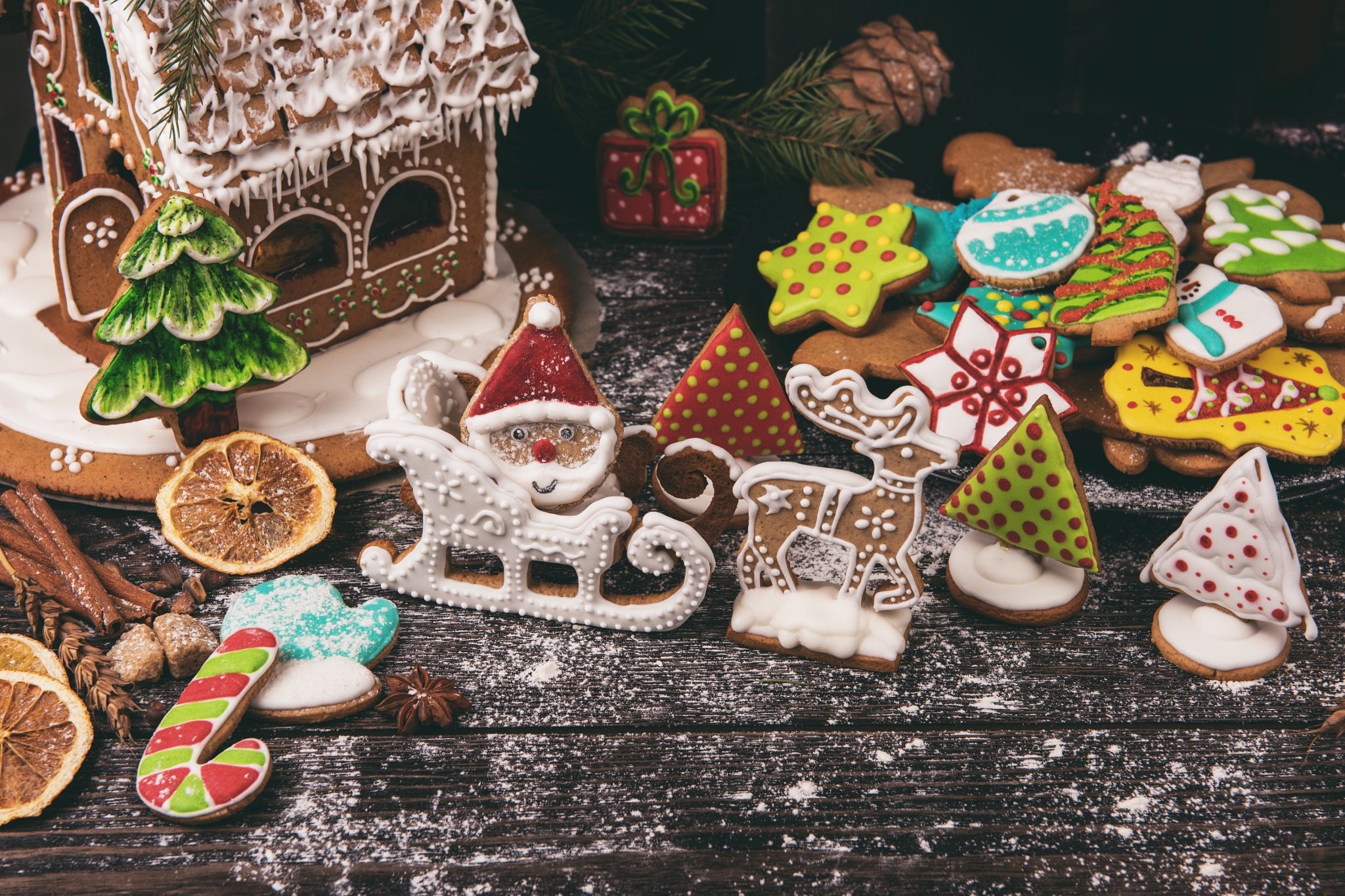Завантажити шпалери безкоштовно Різдво, Печиво, Пряник, Харчування картинка на робочий стіл ПК