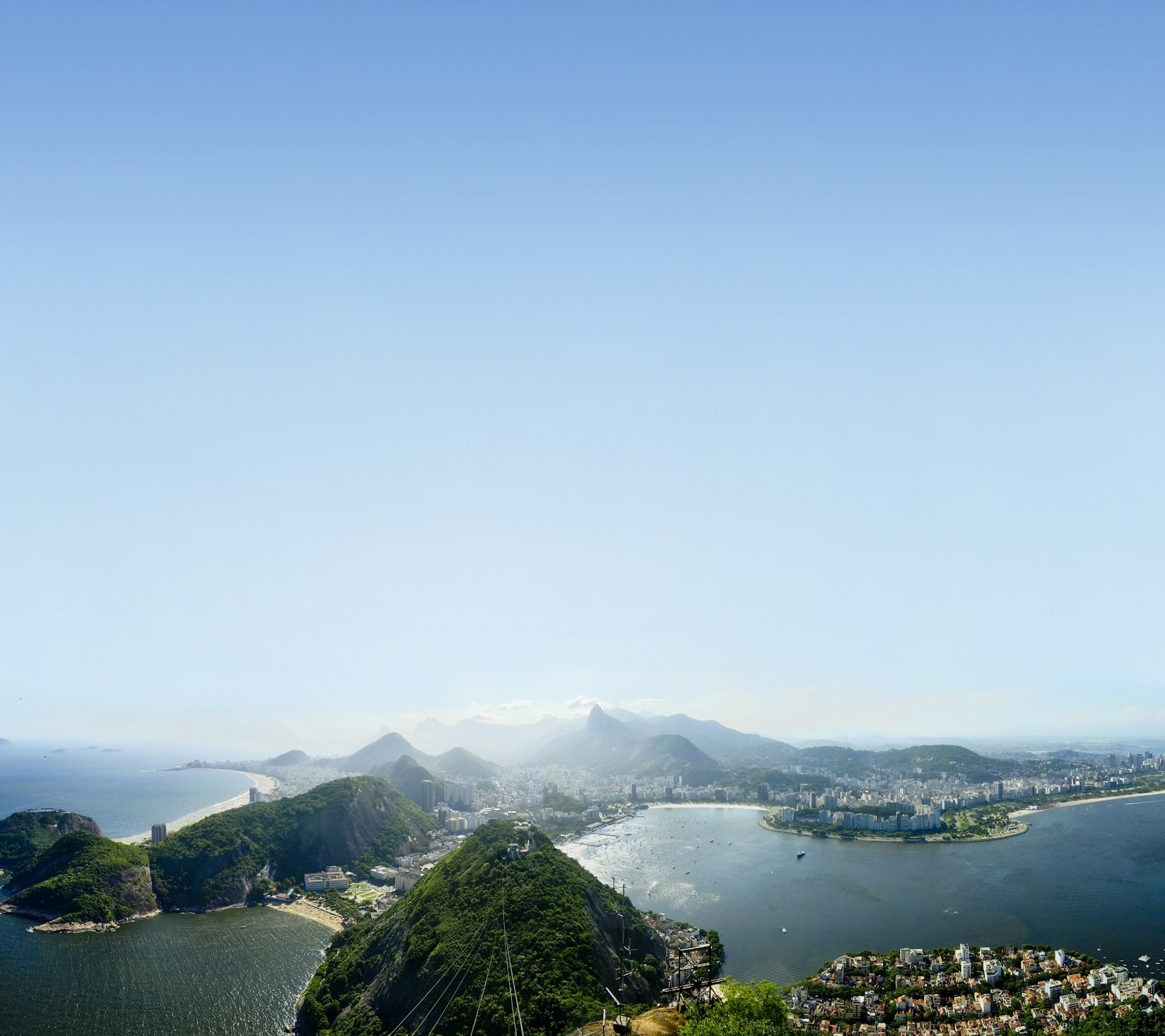Скачать обои бесплатно Города, Солнечный Свет, Рио Де Жанейро, Бразилия, Сделано Человеком картинка на рабочий стол ПК