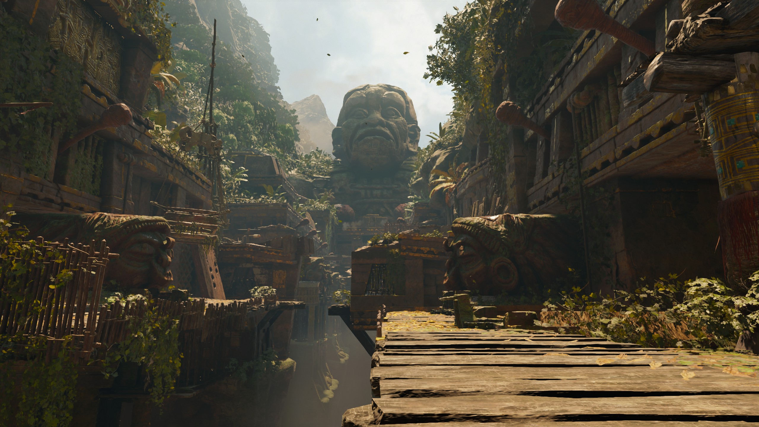 Téléchargez gratuitement l'image Tomb Raider, Statue, Jungle, Jeux Vidéo, Shadow Of The Tomb Raider sur le bureau de votre PC