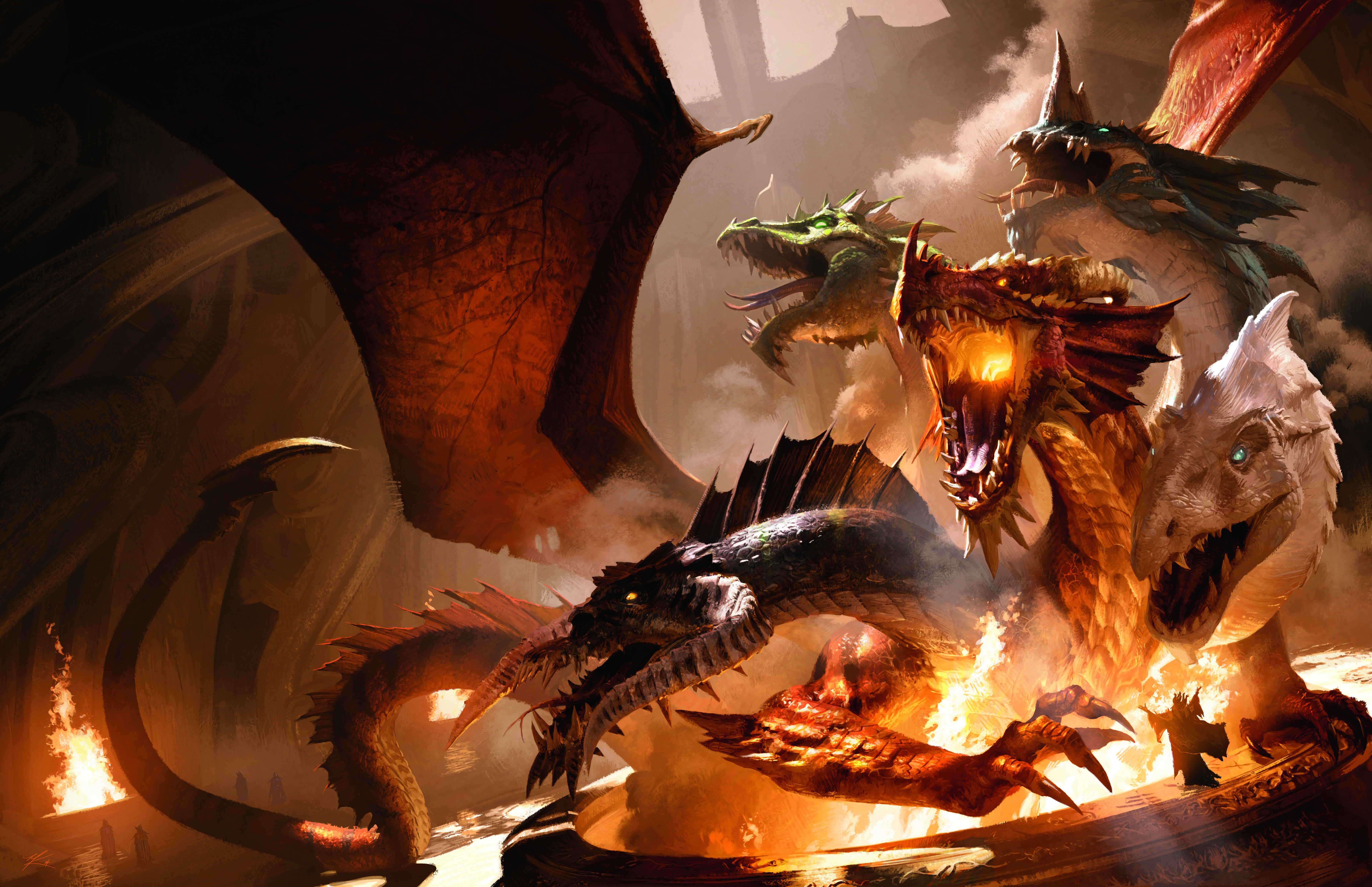 766015 Hintergrundbild herunterladen spiel, dungeons, hydra, tiamat (dungeons & dragons) - Bildschirmschoner und Bilder kostenlos