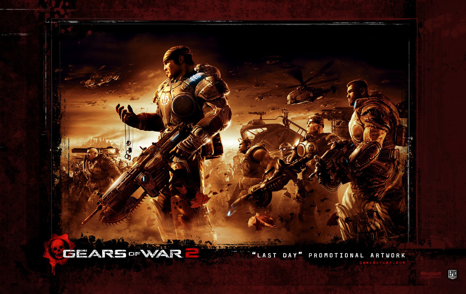 Скачати мобільні шпалери Gears Of War, Відеогра безкоштовно.