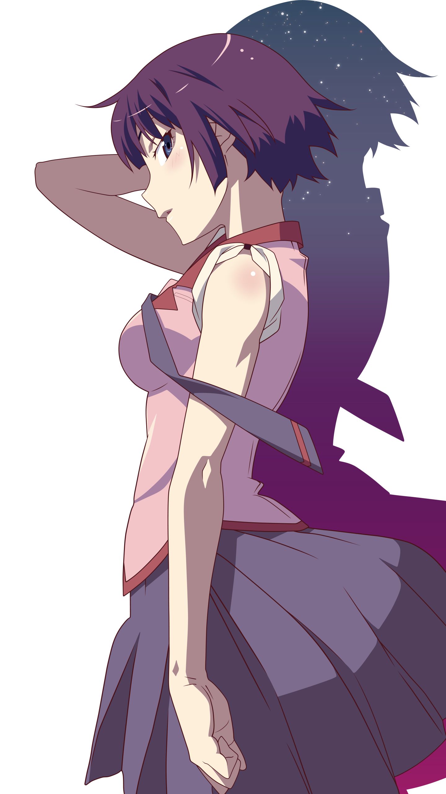 Download mobile wallpaper Hitagi Senjōgahara, Monogatari (Series), Anime for free.